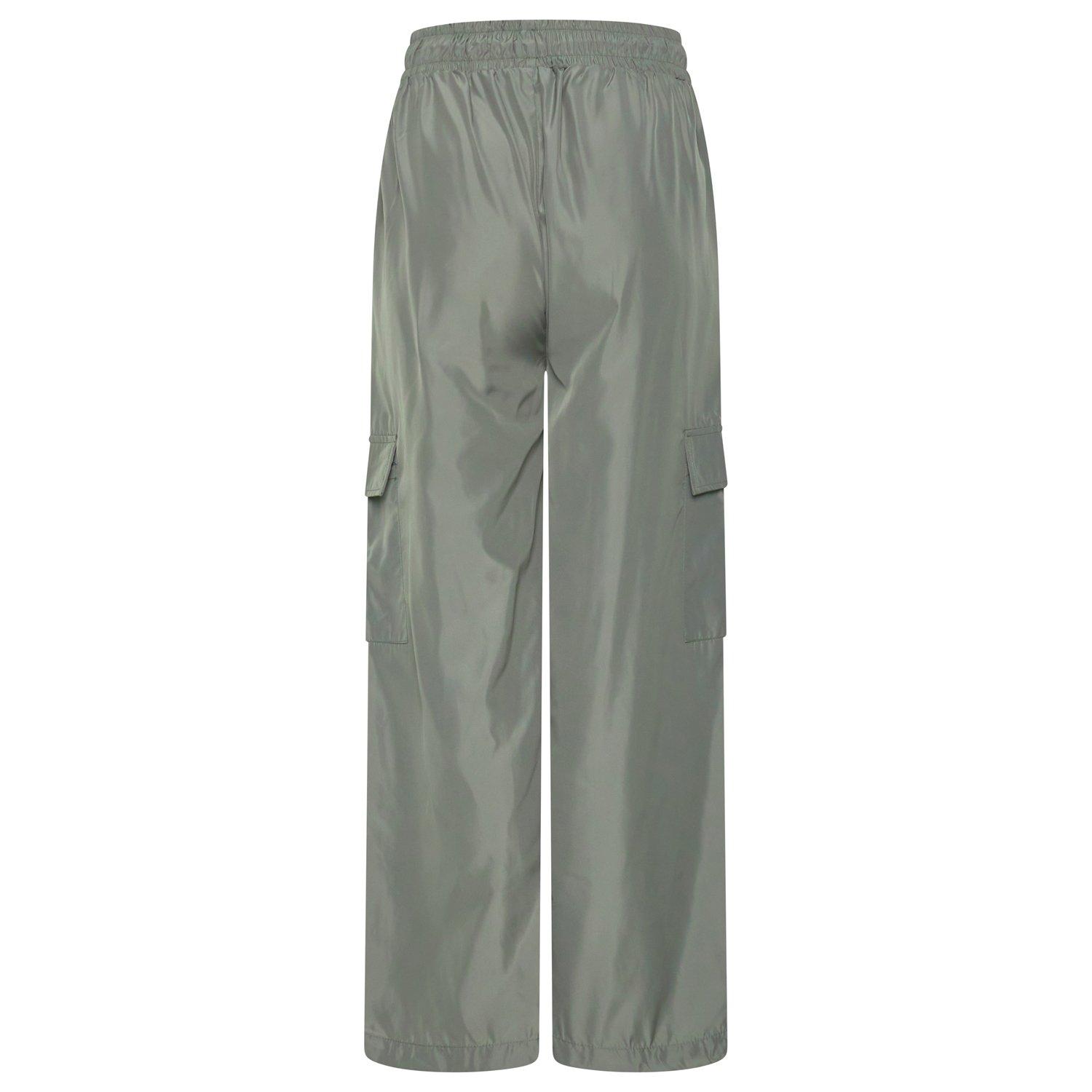 Dunkles Salbei - Gym King - Womens Satin Cargo Open Hem Fleece Jogger - 5