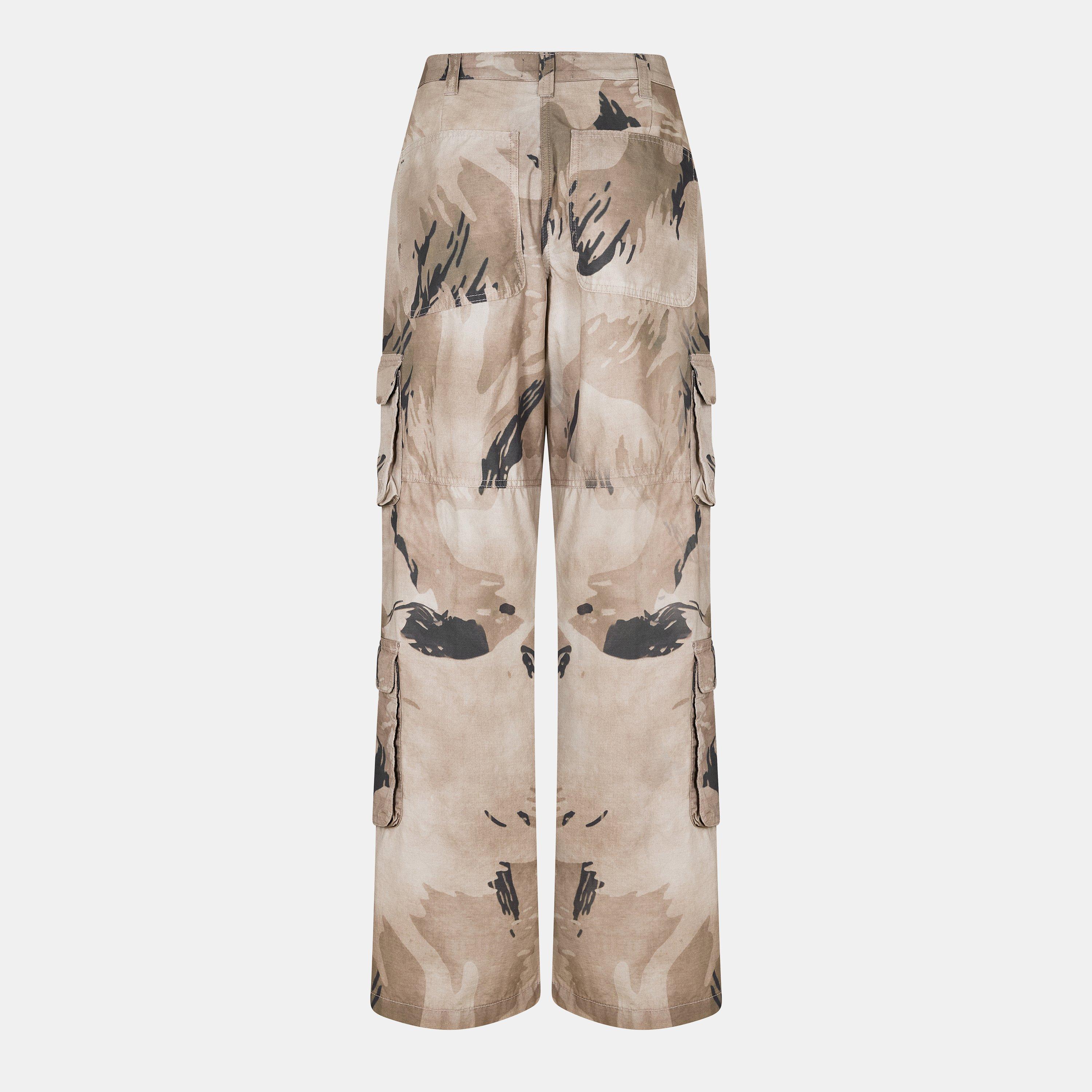Motion Print - Represent - Women's Camo Cargo Trousers - 2