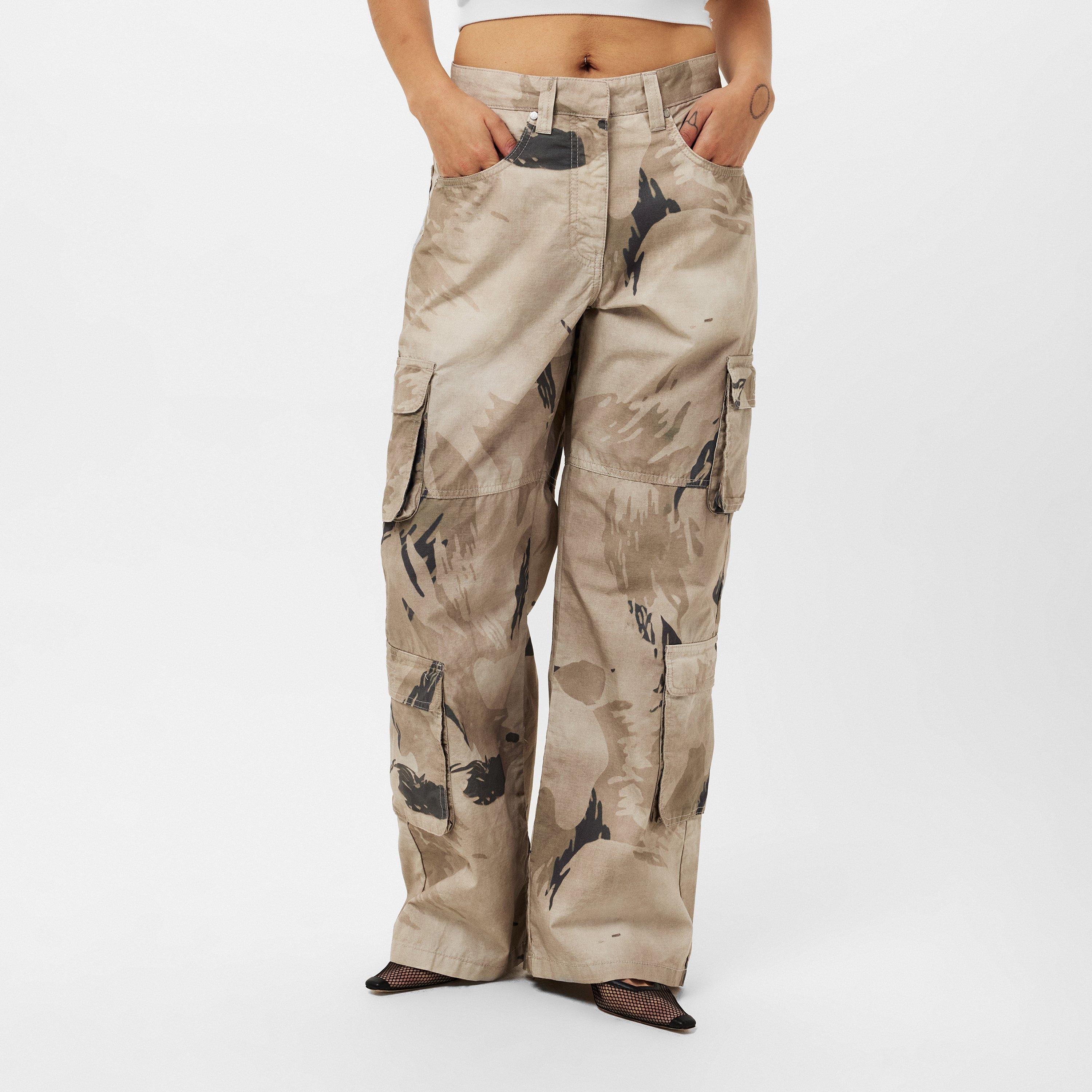 Motion Print - Represent - Women's Camo Cargo Trousers - 3
