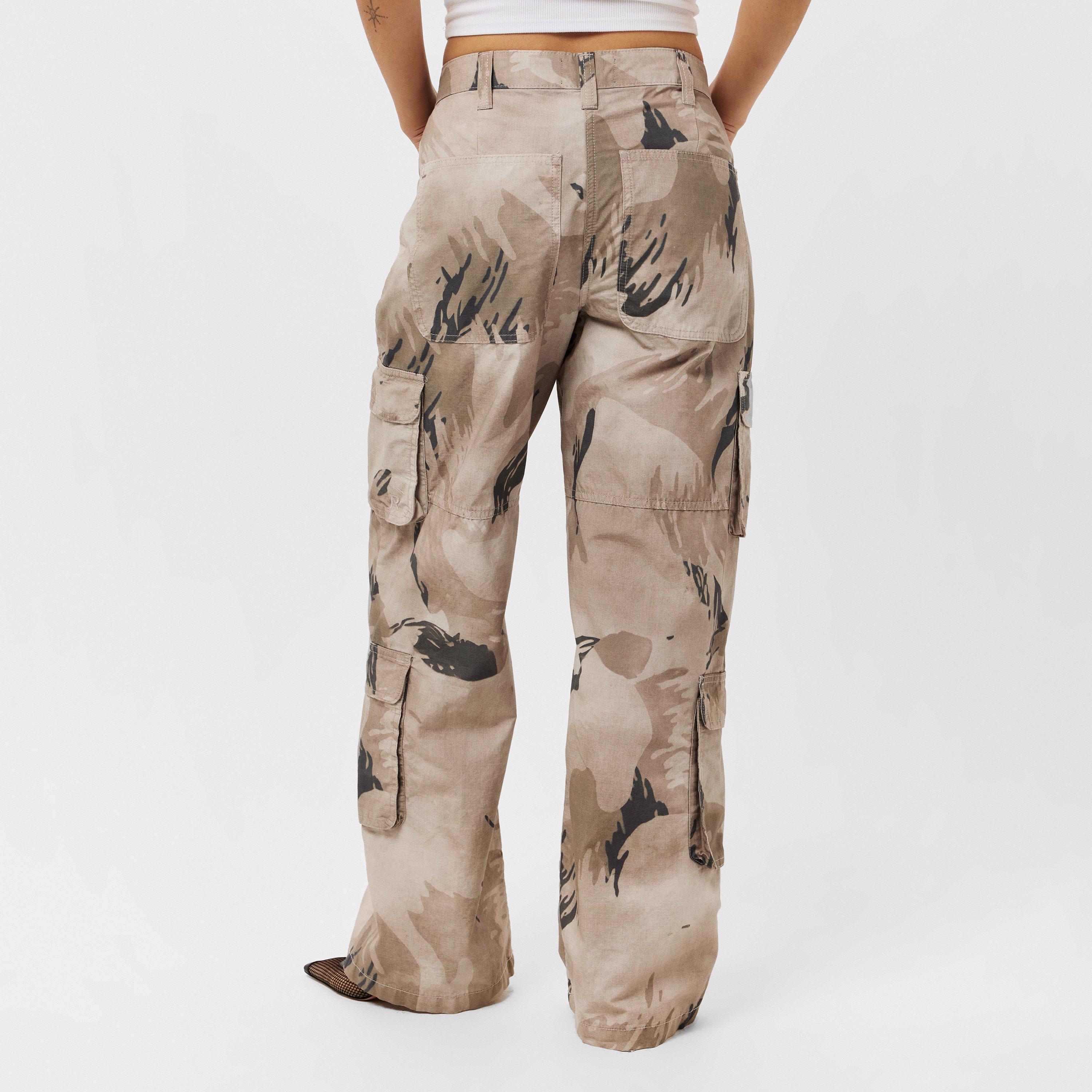 Motion Print - Represent - Women's Camo Cargo Trousers - 4