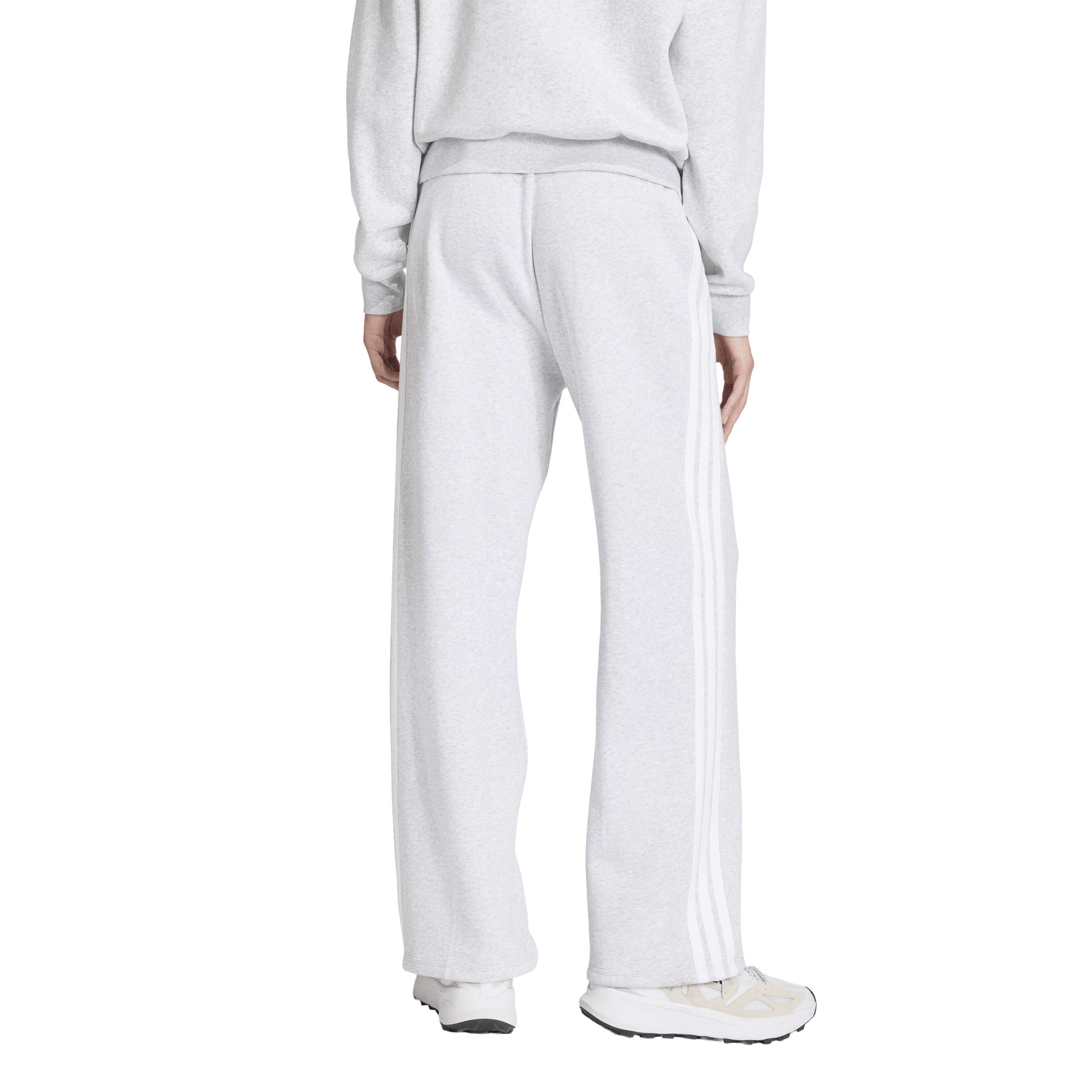 Light Grey OH - adidas - Essentials Wide Leg Fleece Pant Womens - 3