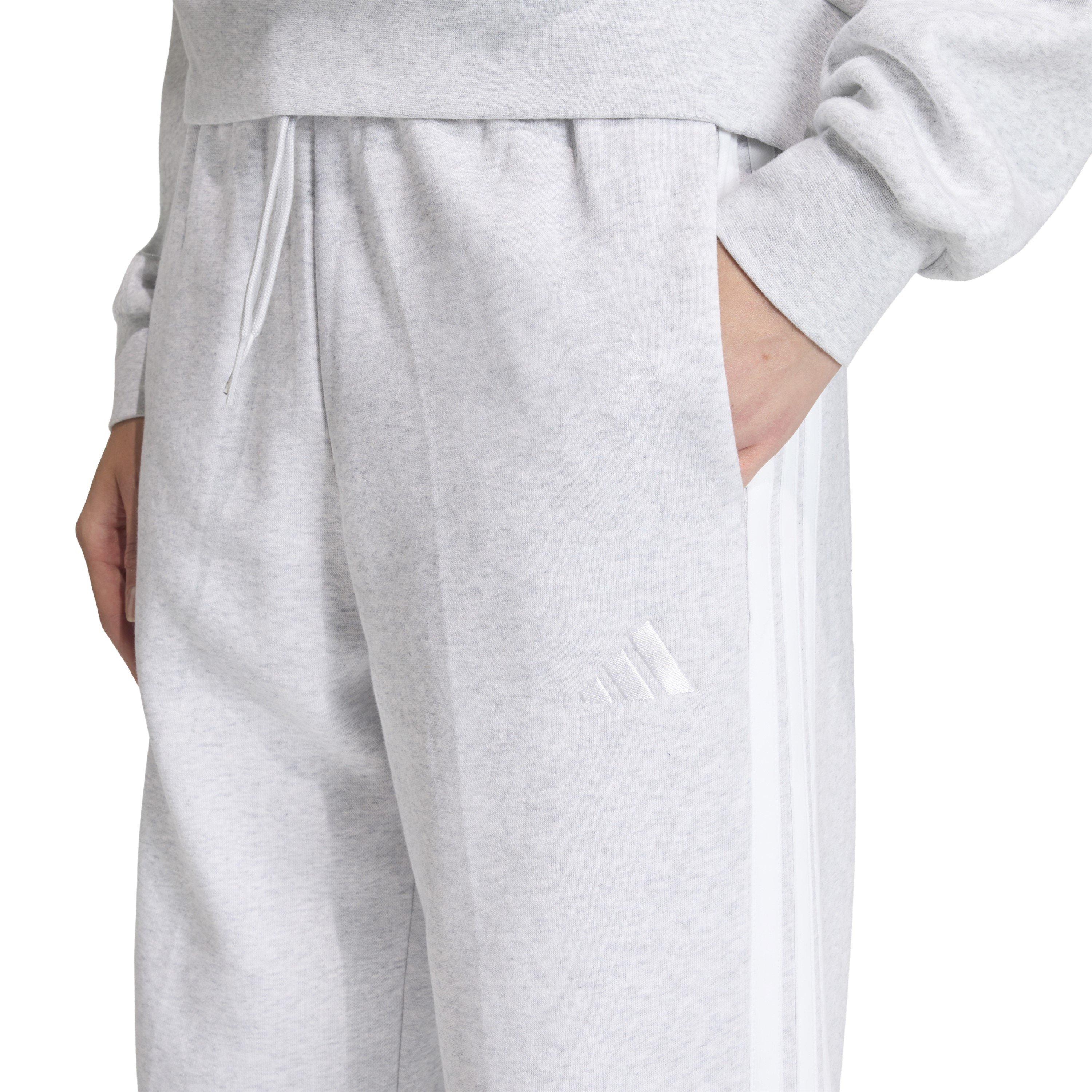Light Grey OH - adidas - Essentials Wide Leg Fleece Pant Womens - 4