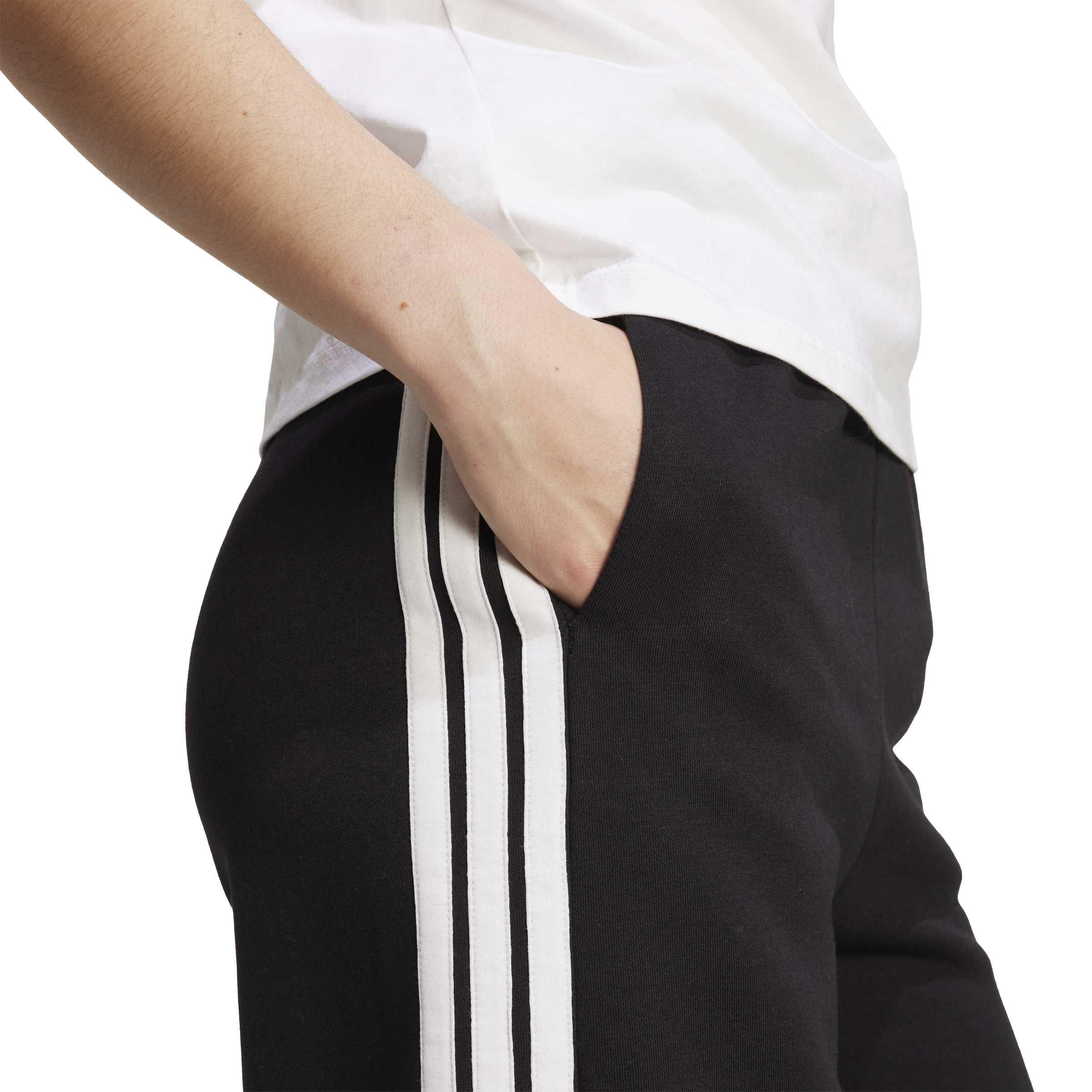 Black - adidas - Essentials Wide Leg Fleece Pant Womens - 4