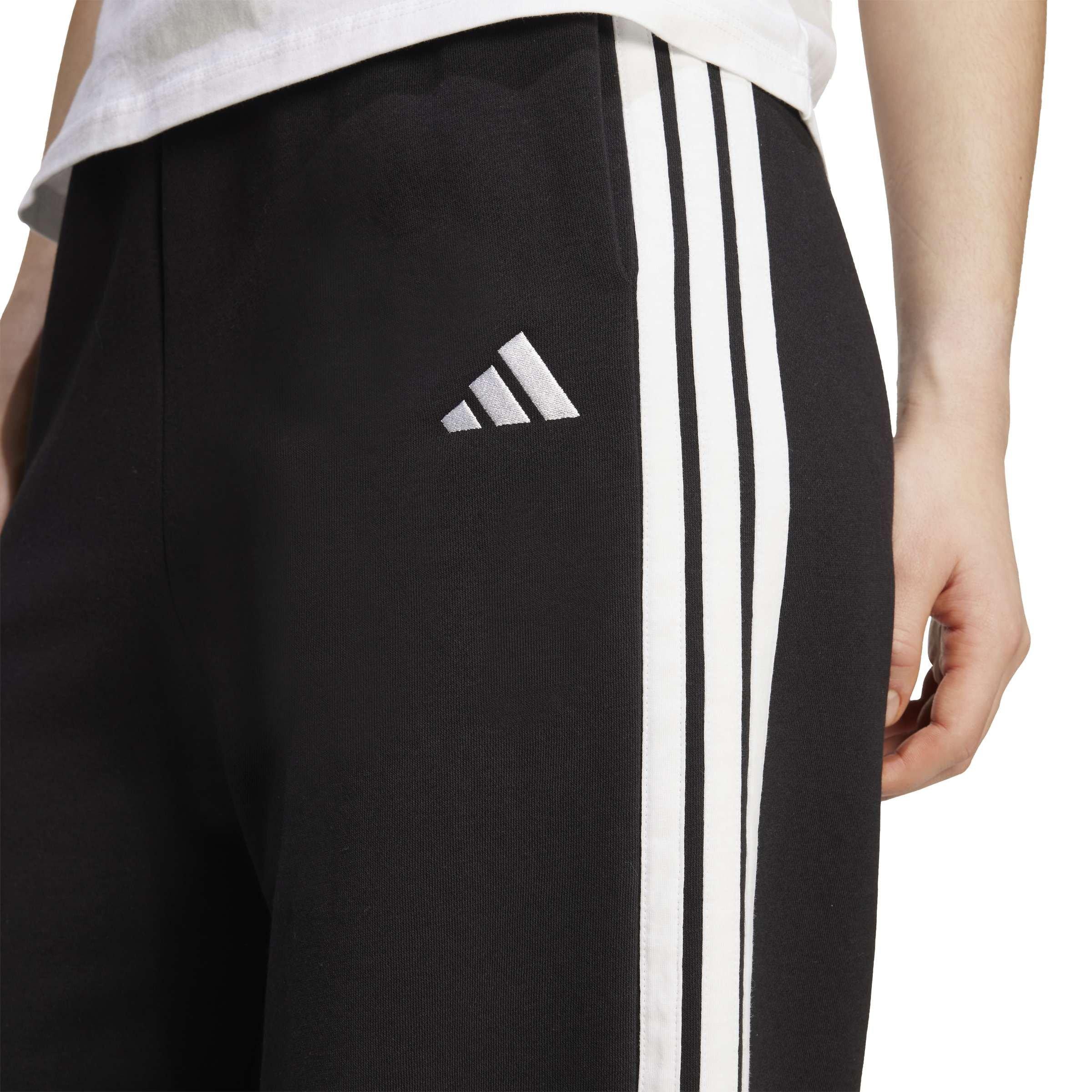 Black - adidas - Essentials Wide Leg Fleece Pant Womens - 5