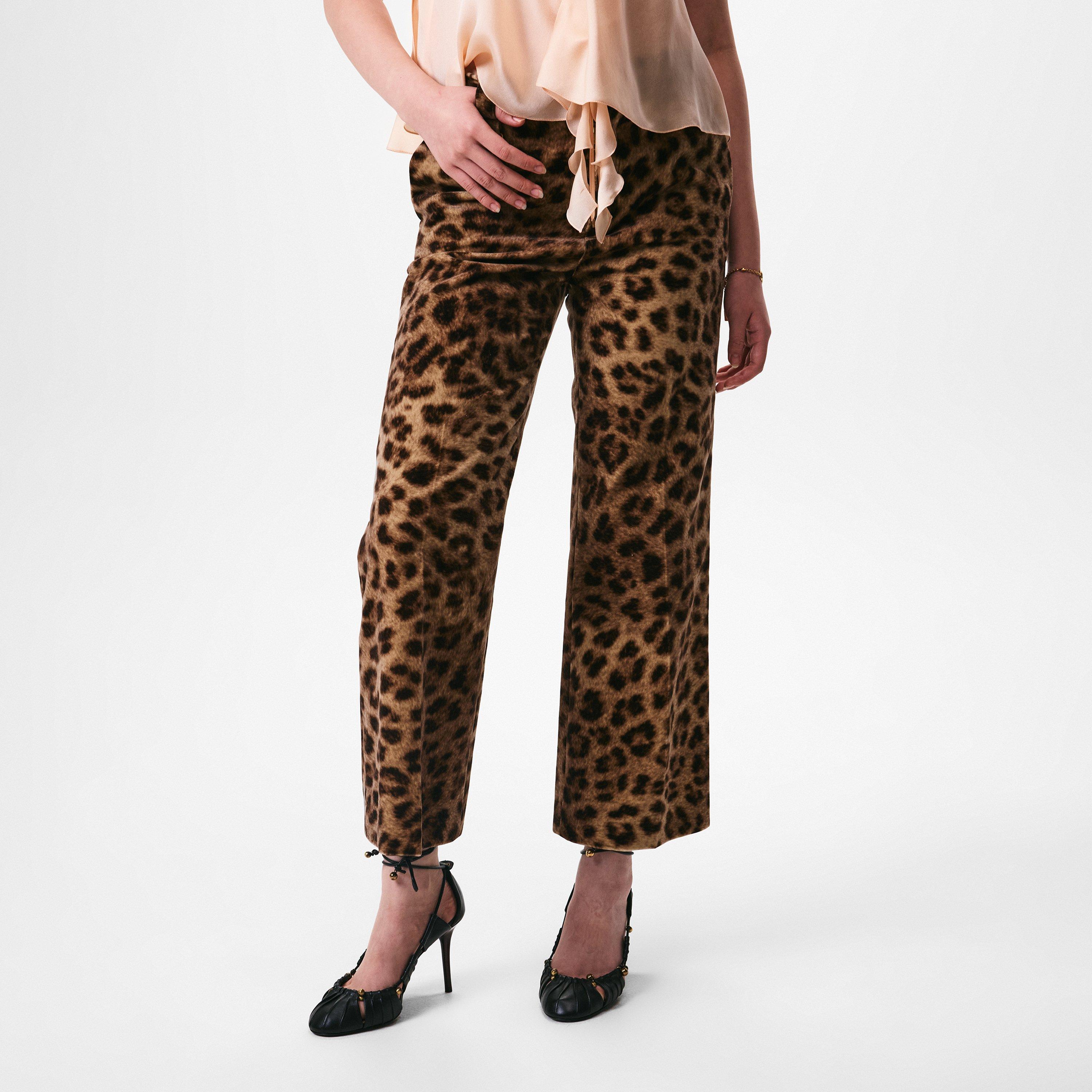 Worn Brown - Chloe - Cropped Bootcut Trousers - 3