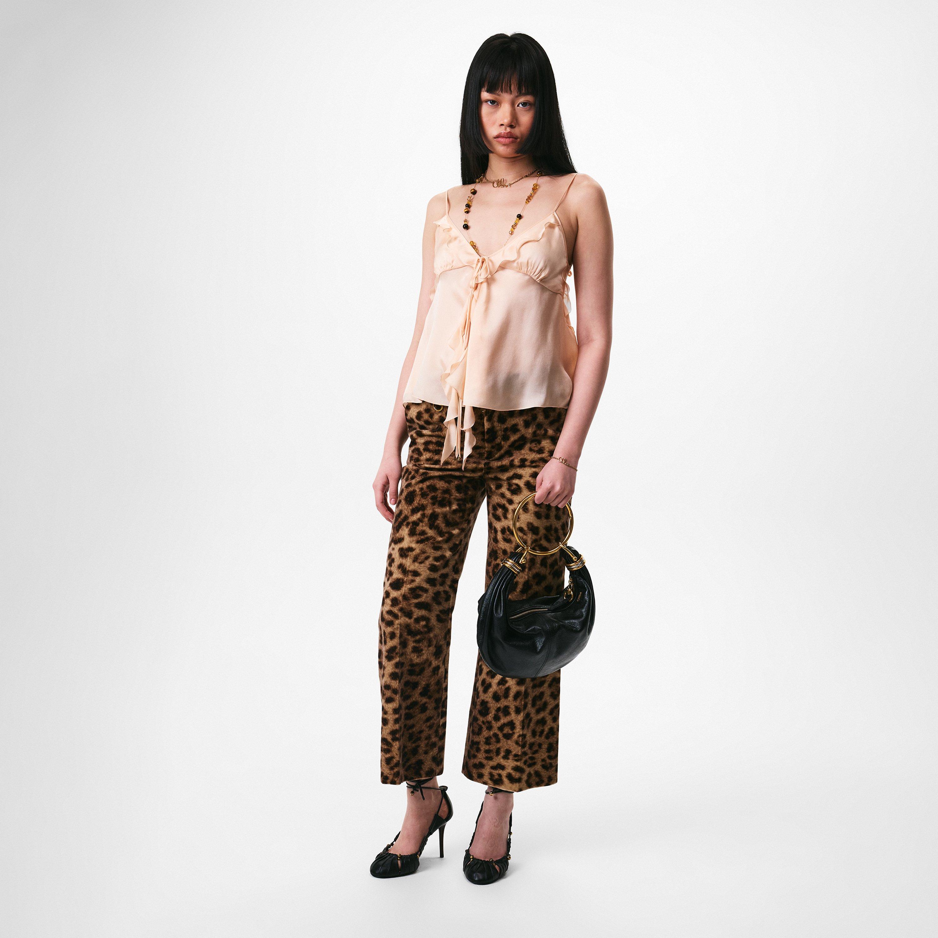 Worn Brown - Chloe - Cropped Bootcut Trousers - 6