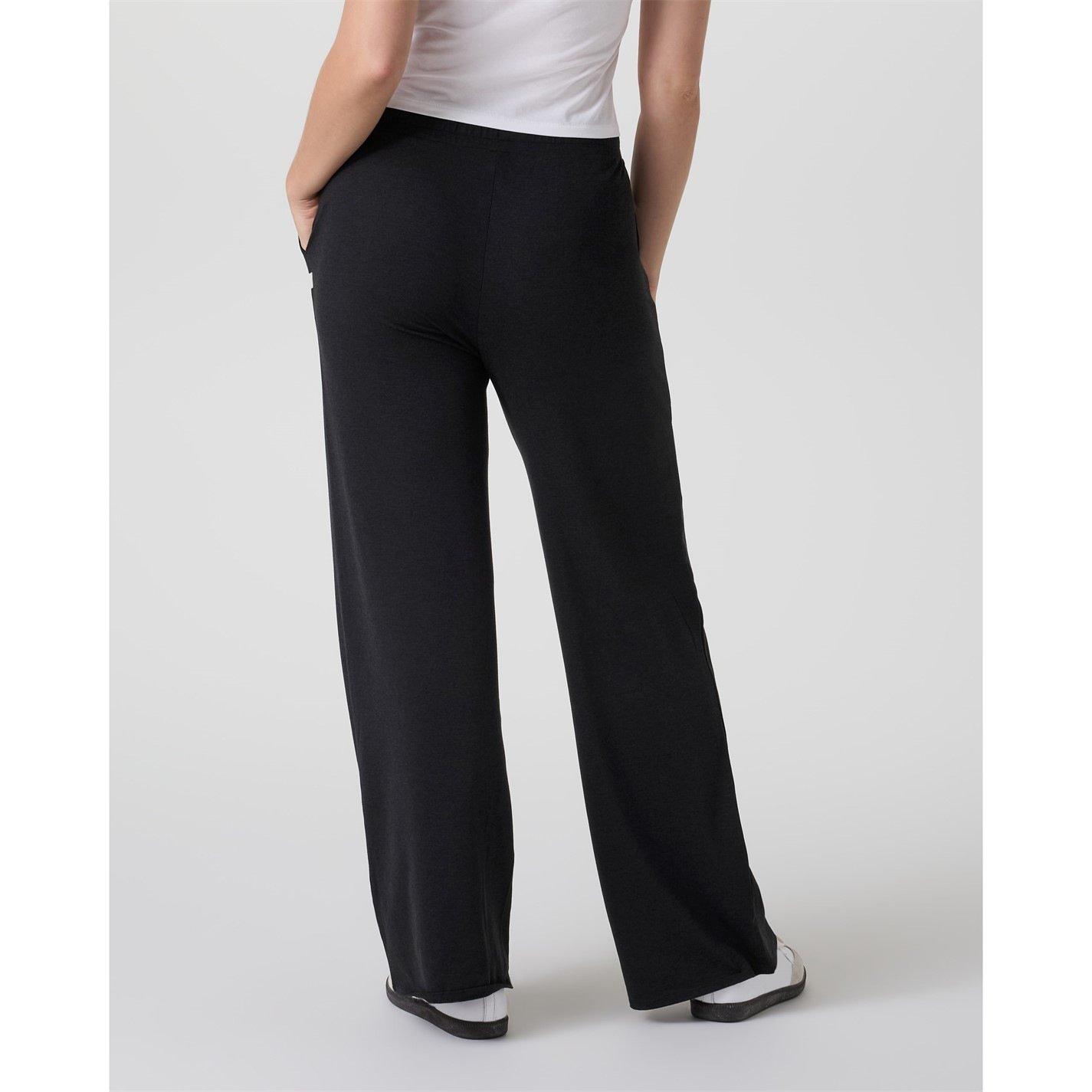 Black Heather - Vuori - Womens Halo Essential Wide Leg Pants - 6