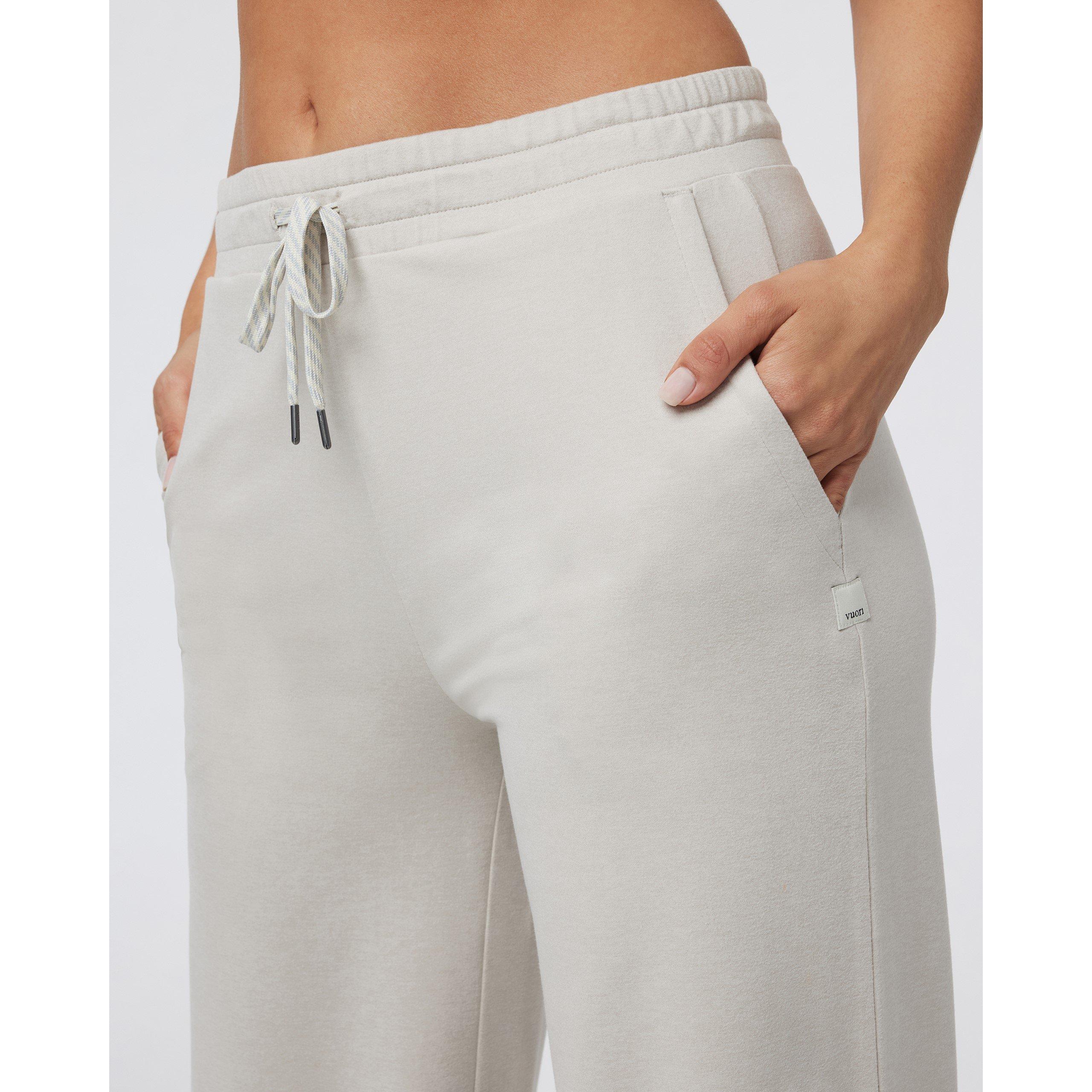 Ecru Heather - Vuori - Womens Halo Essential Wide Leg Pants - 2