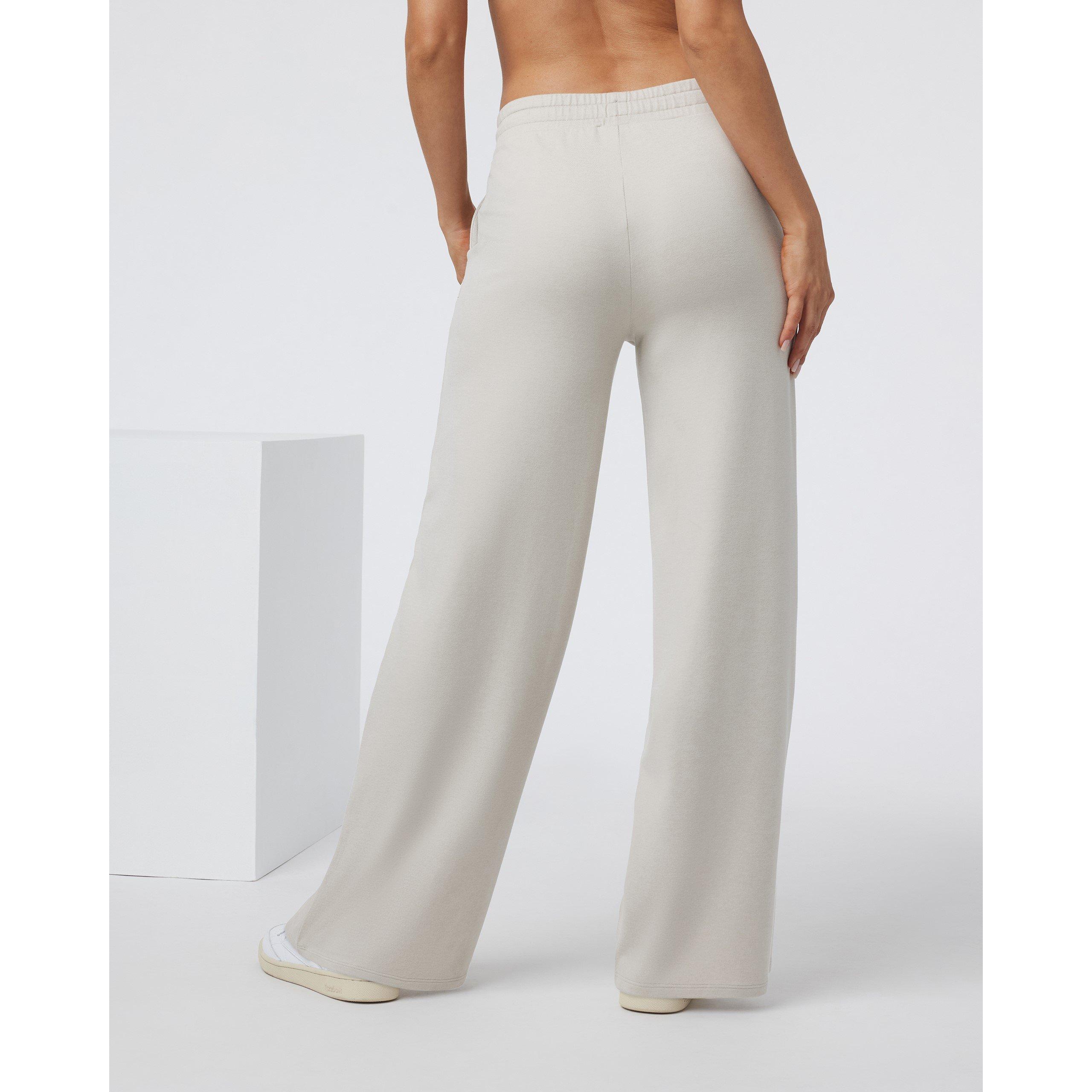 Ecru Heather - Vuori - Womens Halo Essential Wide Leg Pants - 5
