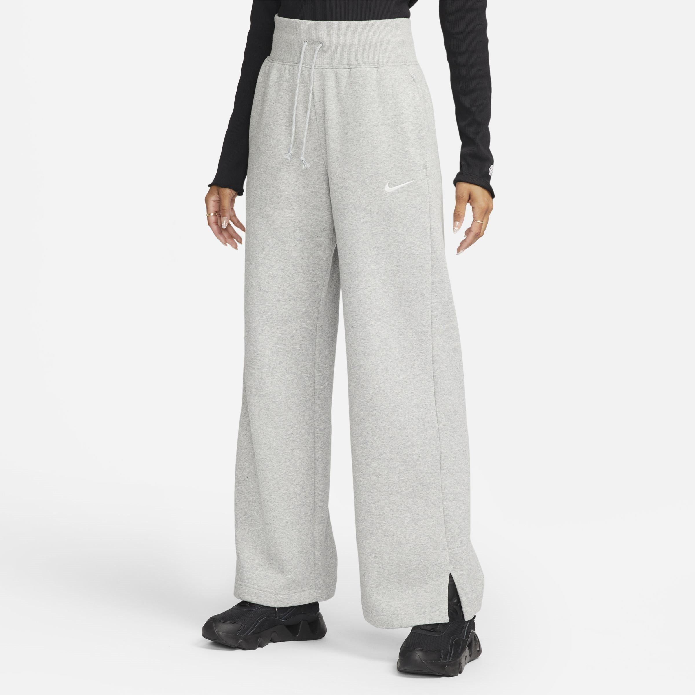 Gris chiné - Nike - Sportswear Phoenix Fleece Women's High-Waisted Wide-Leg Sweatpants - 1