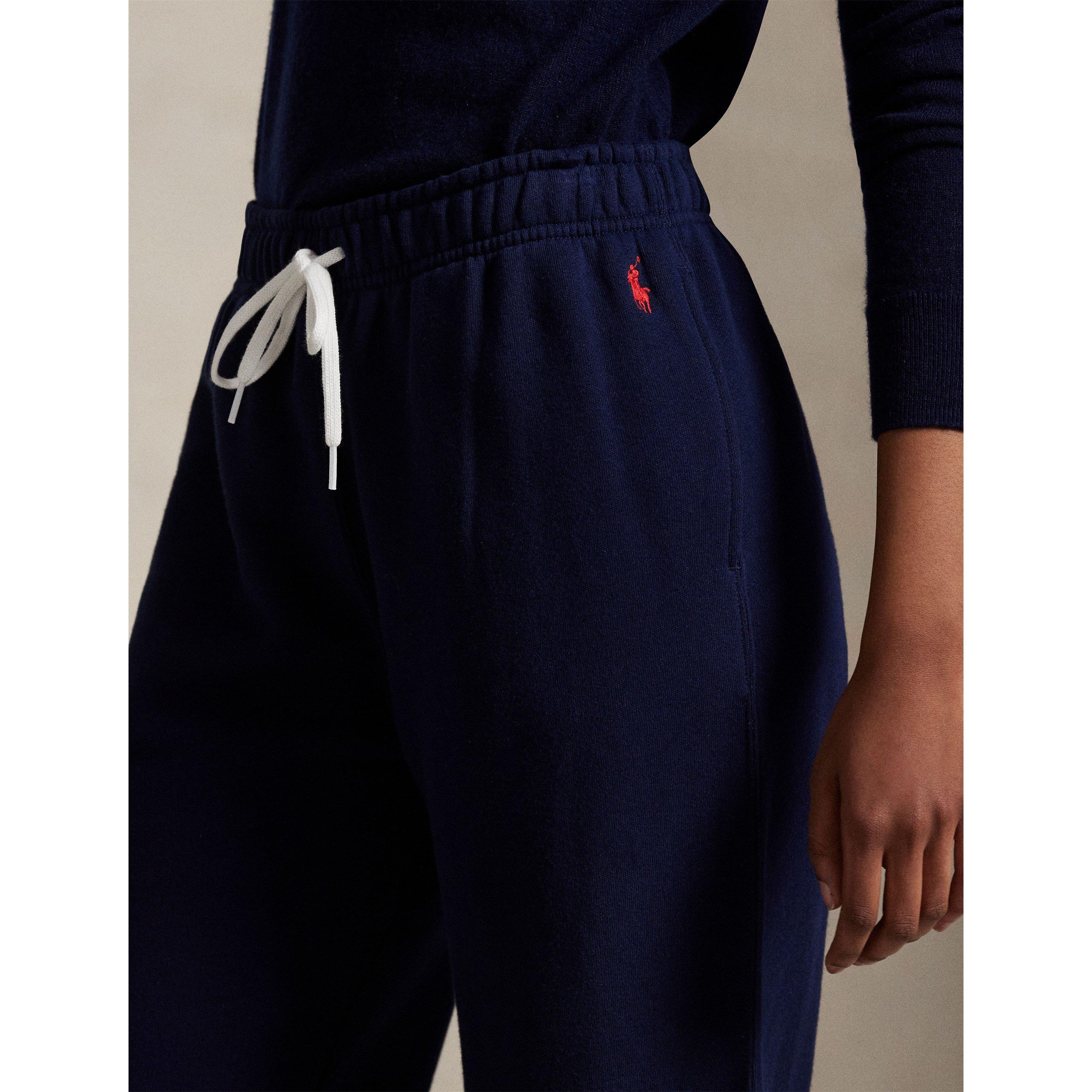 Cruise Navy - Polo Ralph Lauren - Women's Wide Leg Open Hem Fleece Jogging Bottoms - 4