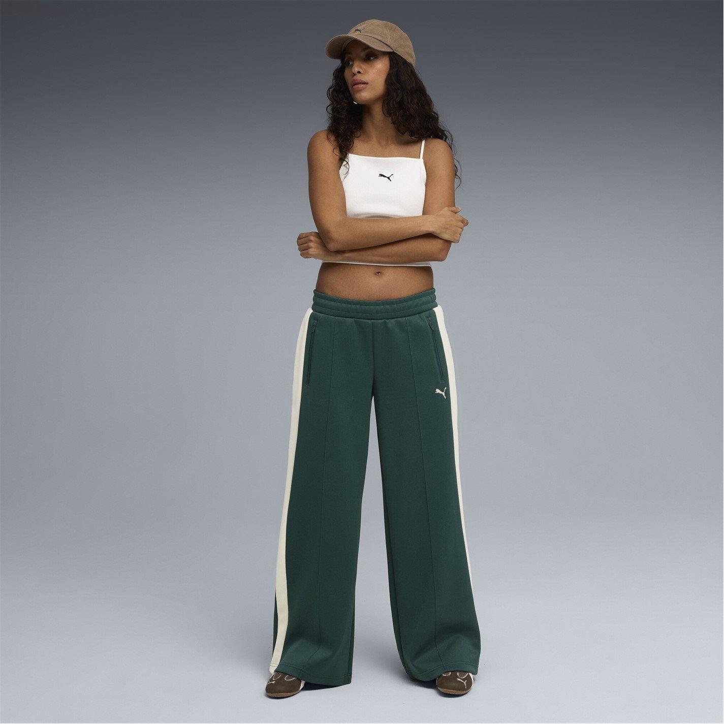 Green Terrain - Puma - Womens T7 Low Rise Open Hem Poly Joggers - 4