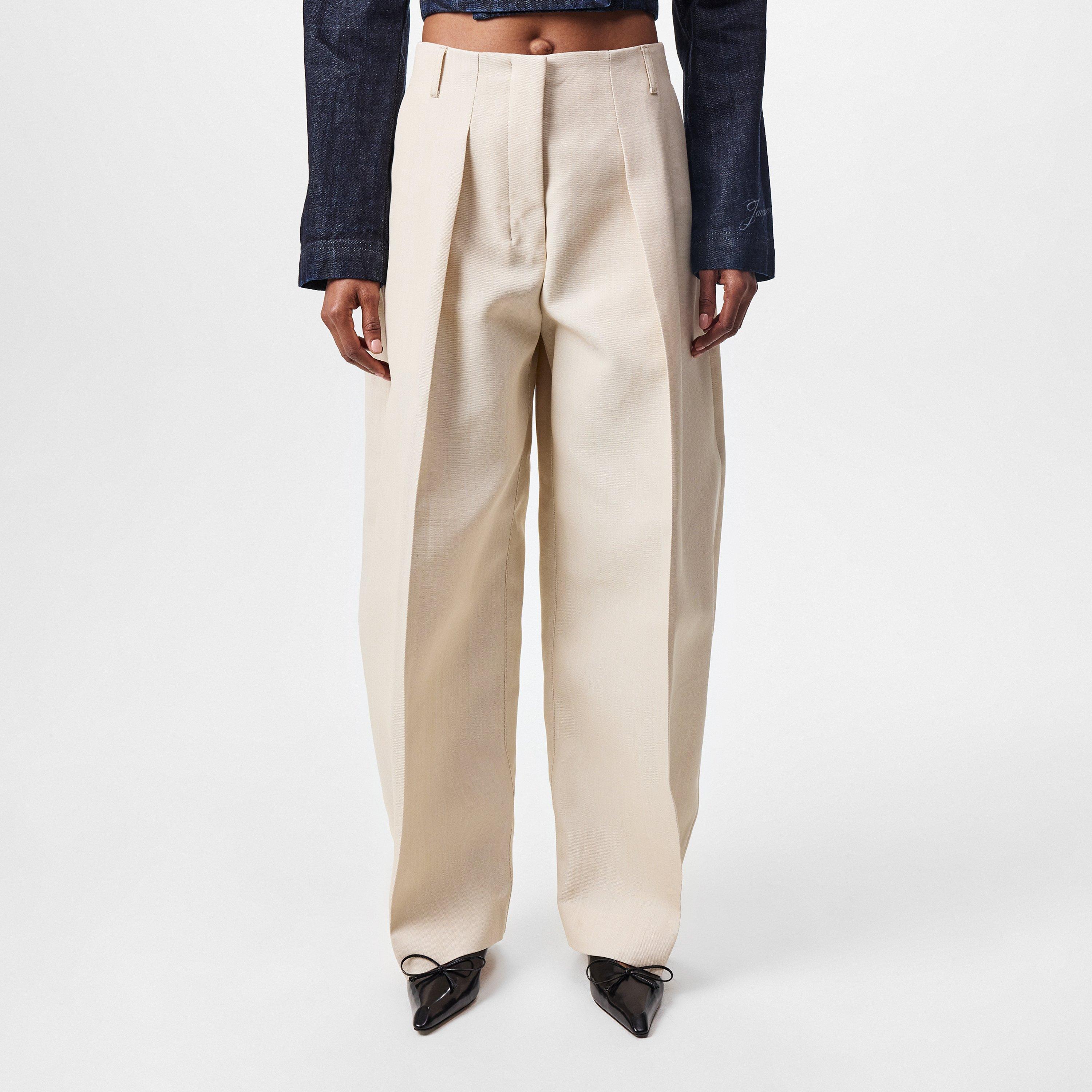 Light Beige - Jacquemus - The Ovalo Pants - 3
