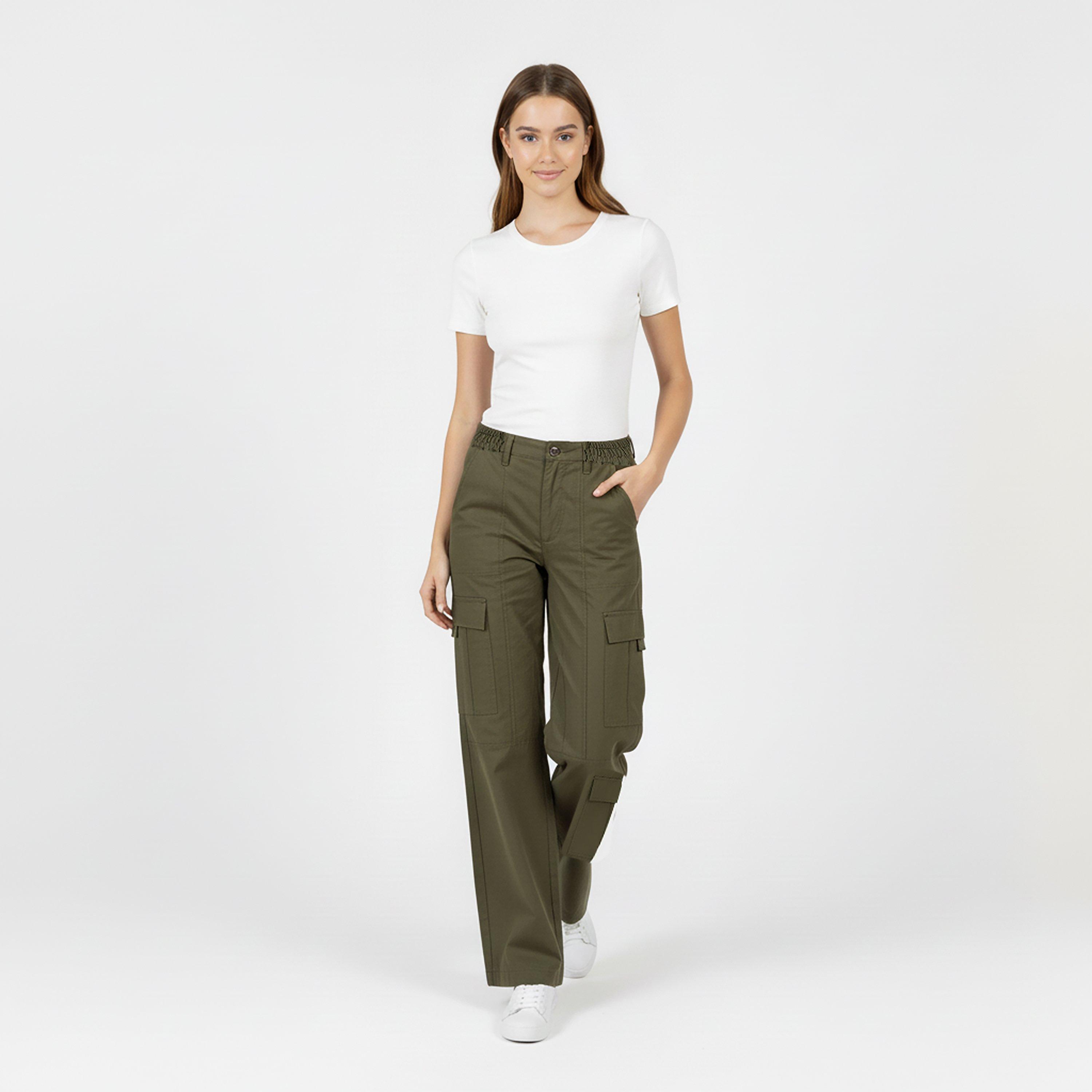 Khaki - Jack Wills - Low Rise Cargos - 5