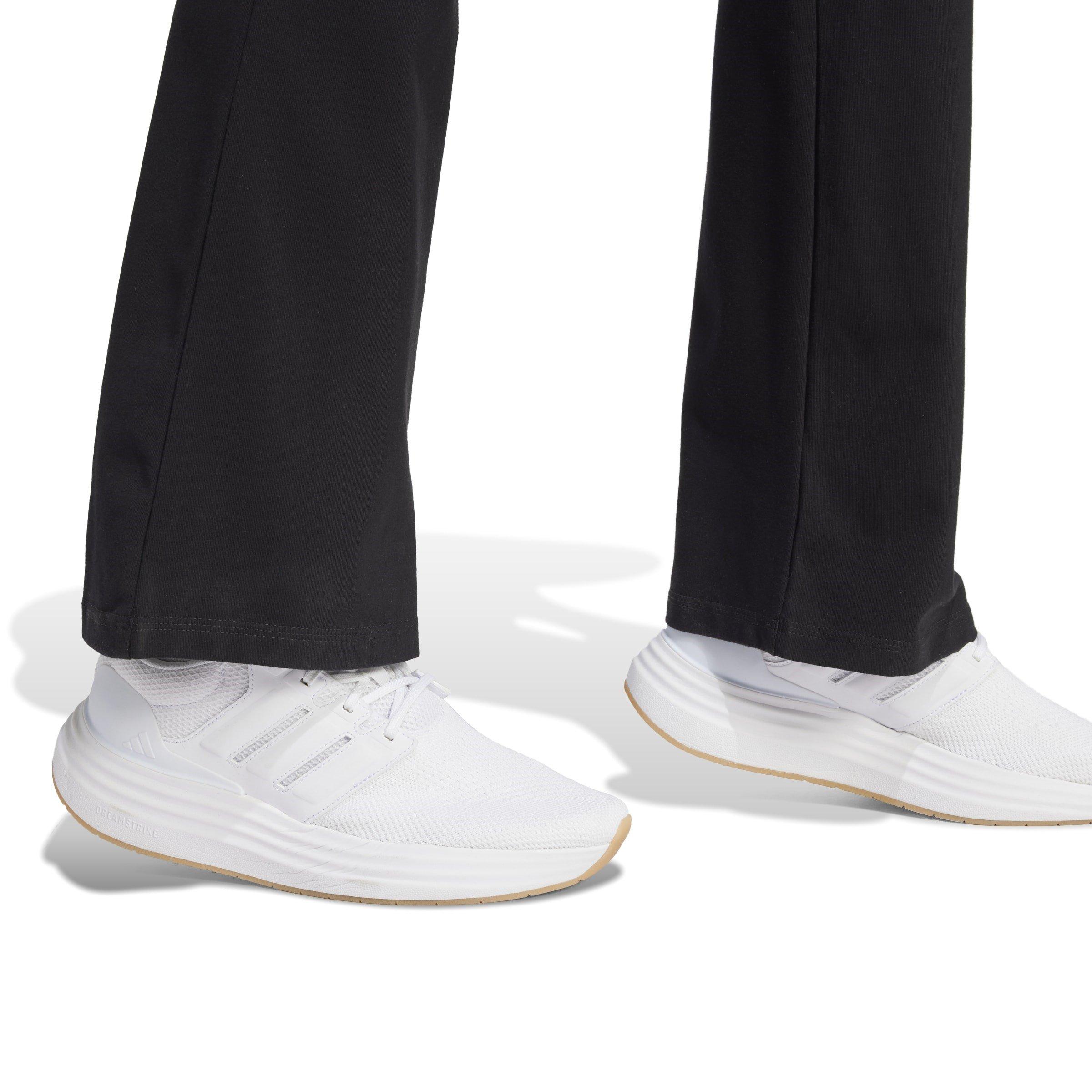 Black/White - adidas - Essentials Logo Flared Leggings Womens - 5