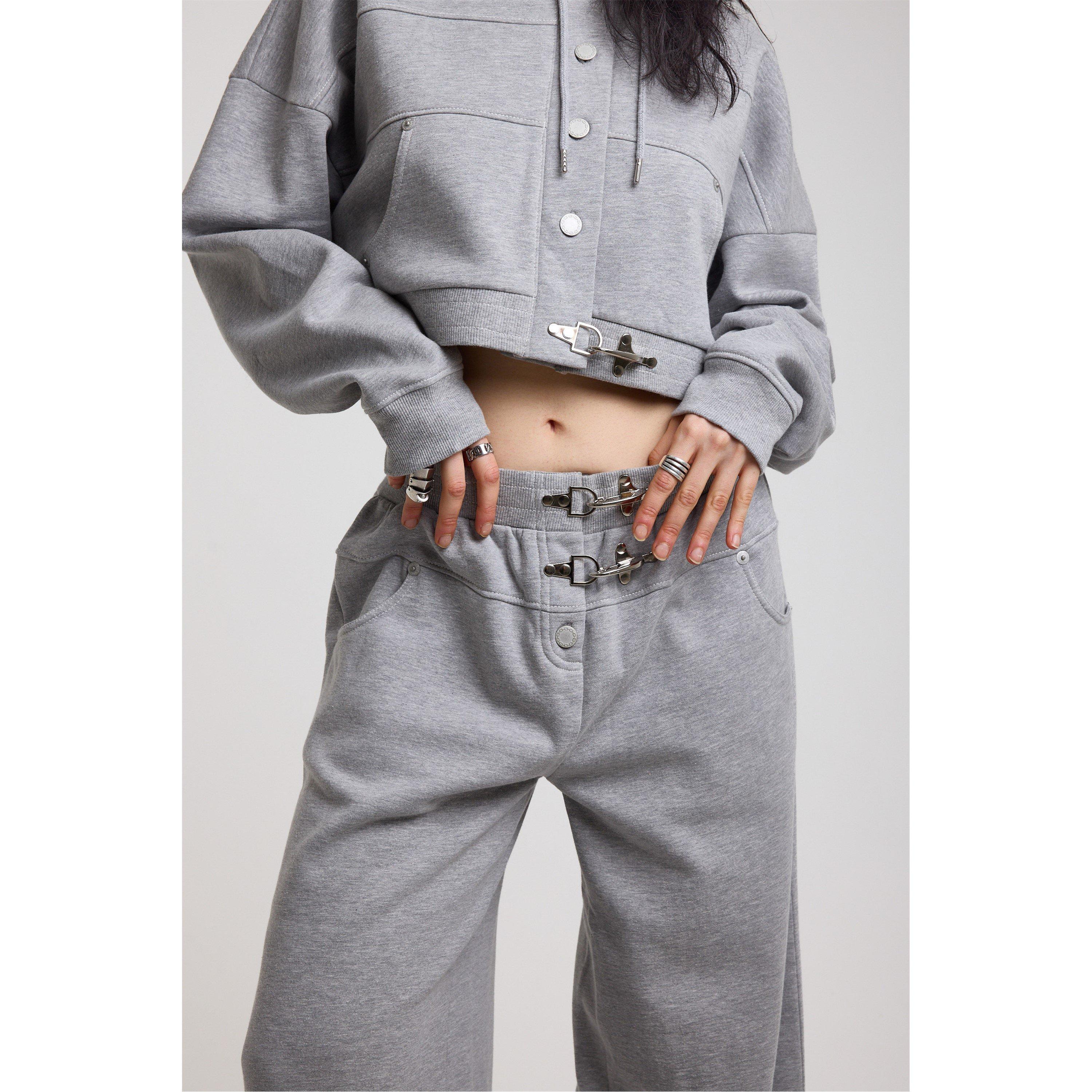 Grey - The Ragged Priest - Women's Open Hem Fleece Joggers - 6