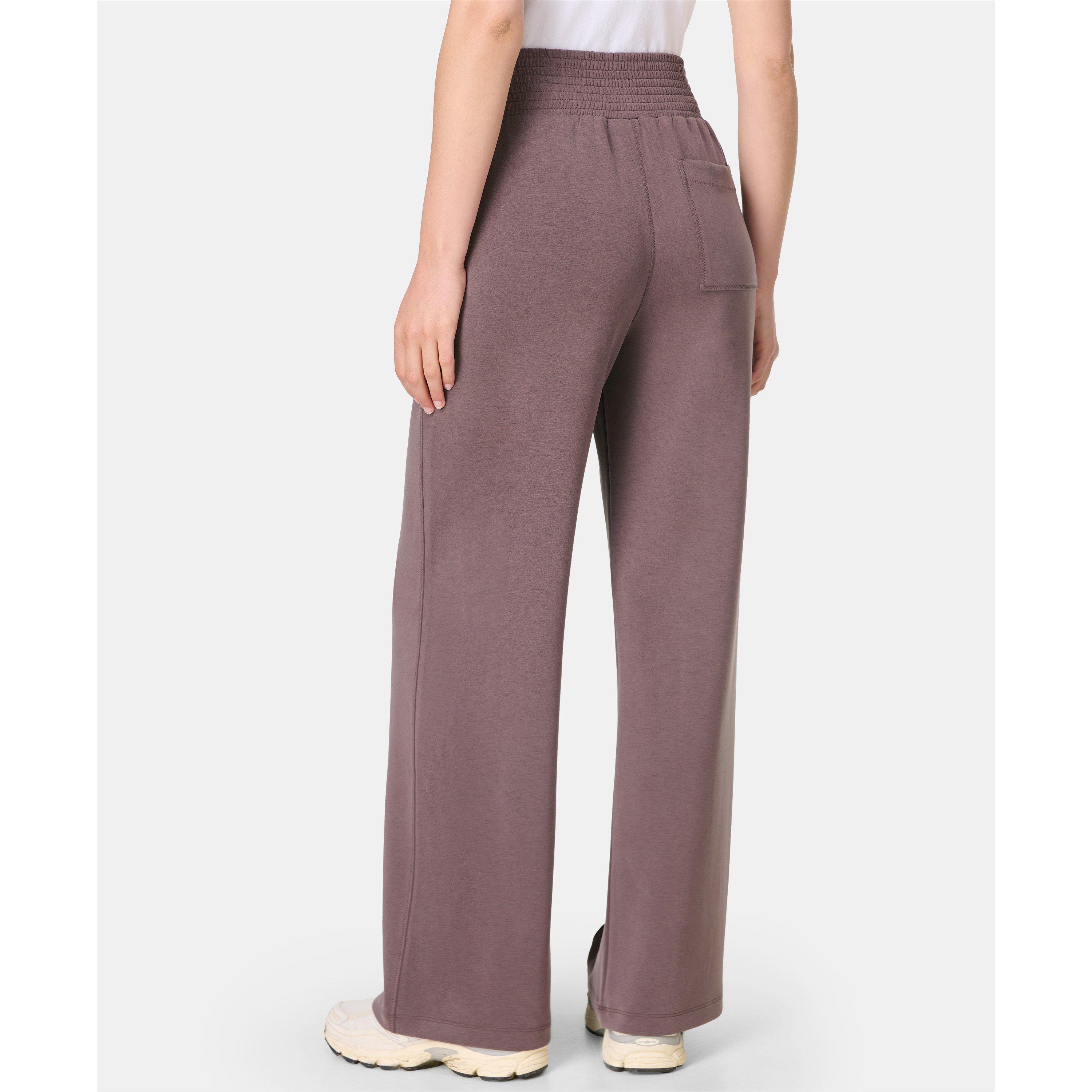 sable brown - Sweaty Betty - Women's Open Hem Fleece Jogging Bottoms, Open Hem Design - 2