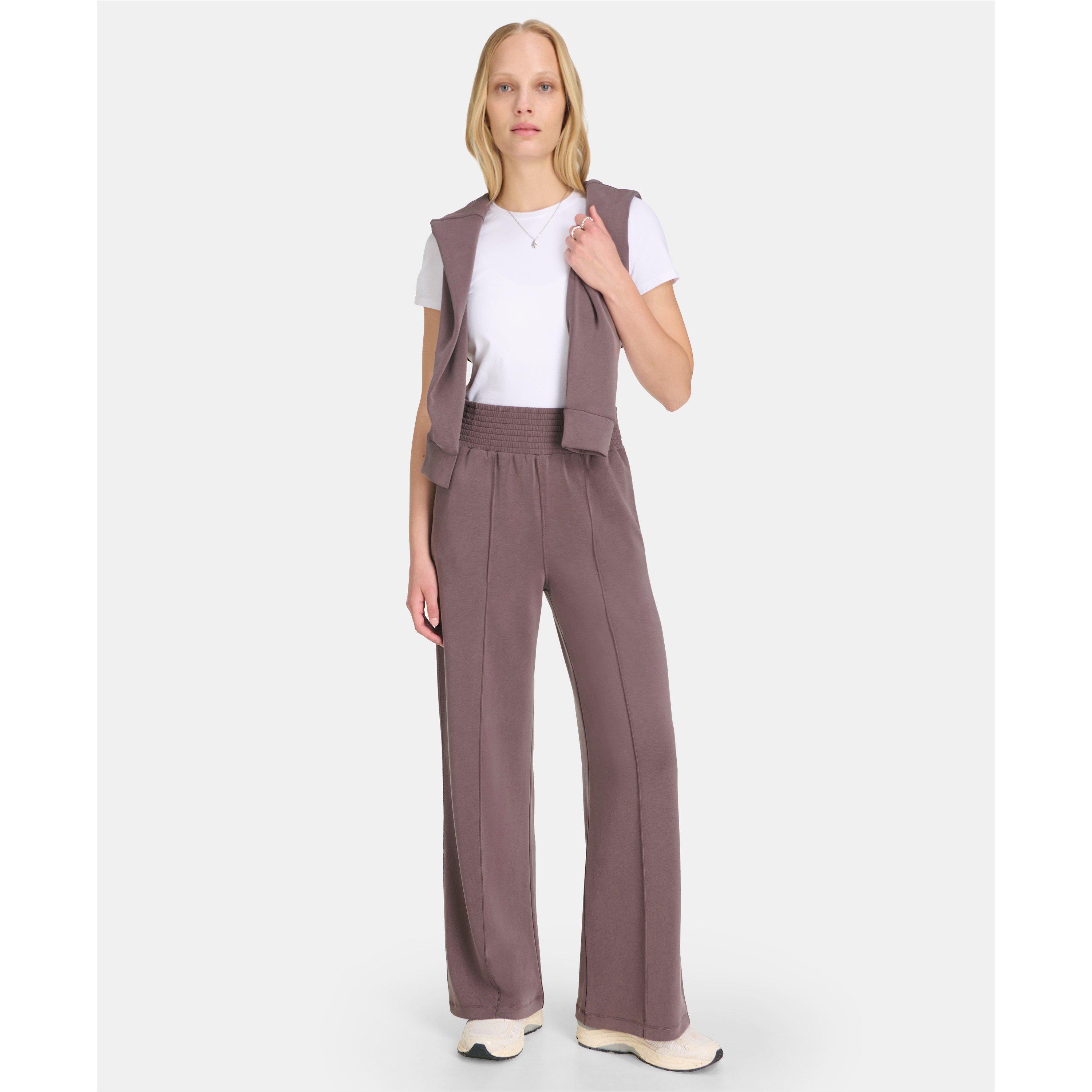 sable brown - Sweaty Betty - Women's Open Hem Fleece Jogging Bottoms, Open Hem Design - 5