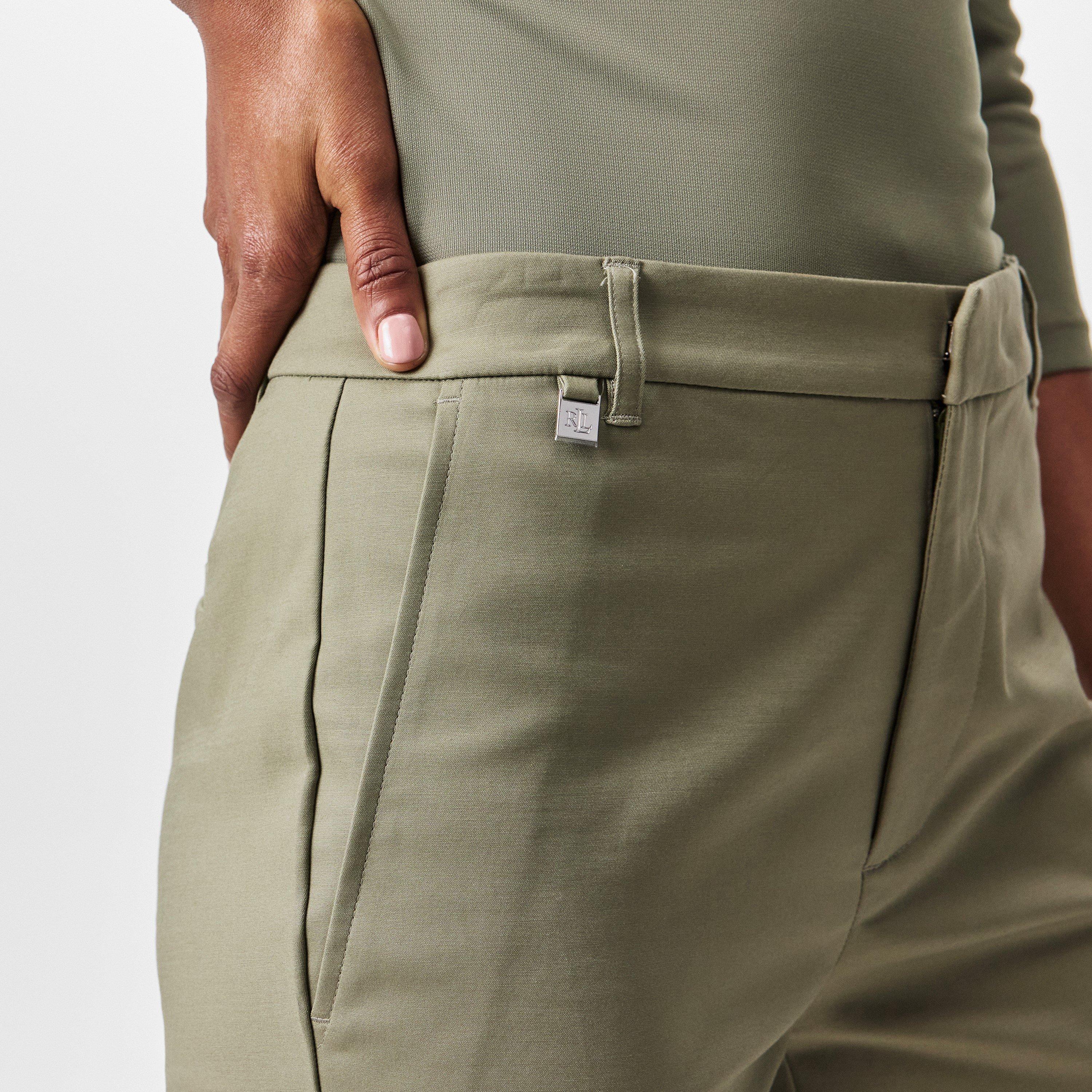 Sage Green - Lauren by Ralph Lauren - Double-Faced Stretch Trousers - 5