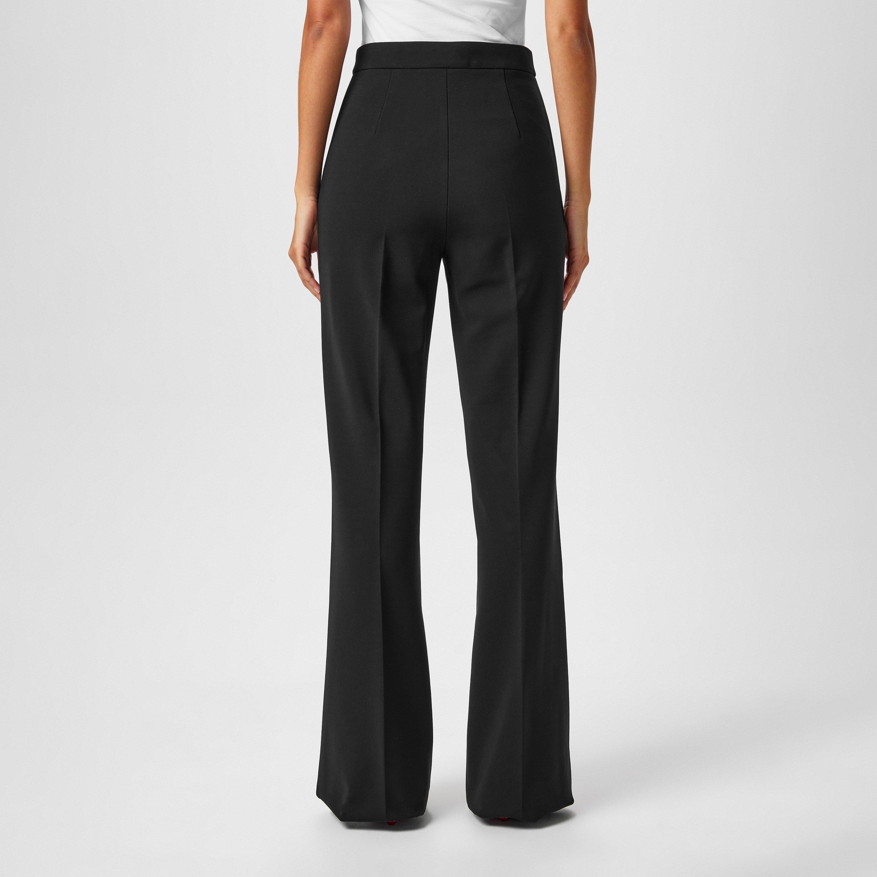 Black - Max Mara - Norcia Straight Trousers - 3