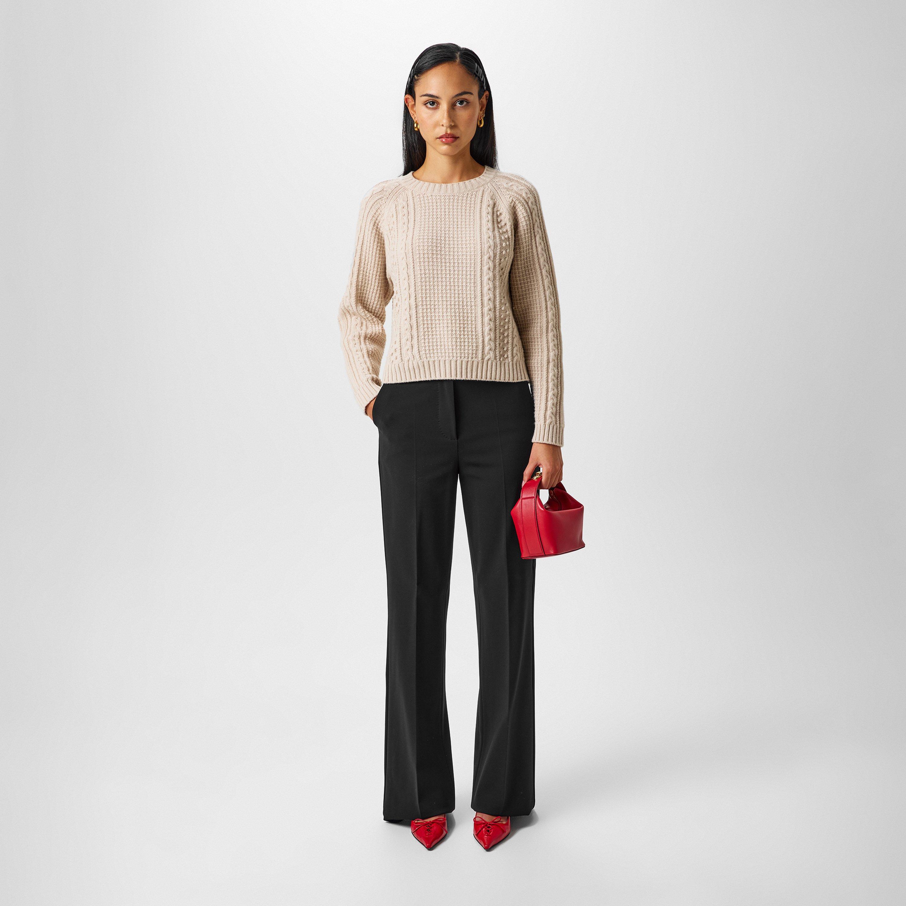Black - Max Mara - Norcia Straight Trousers - 4