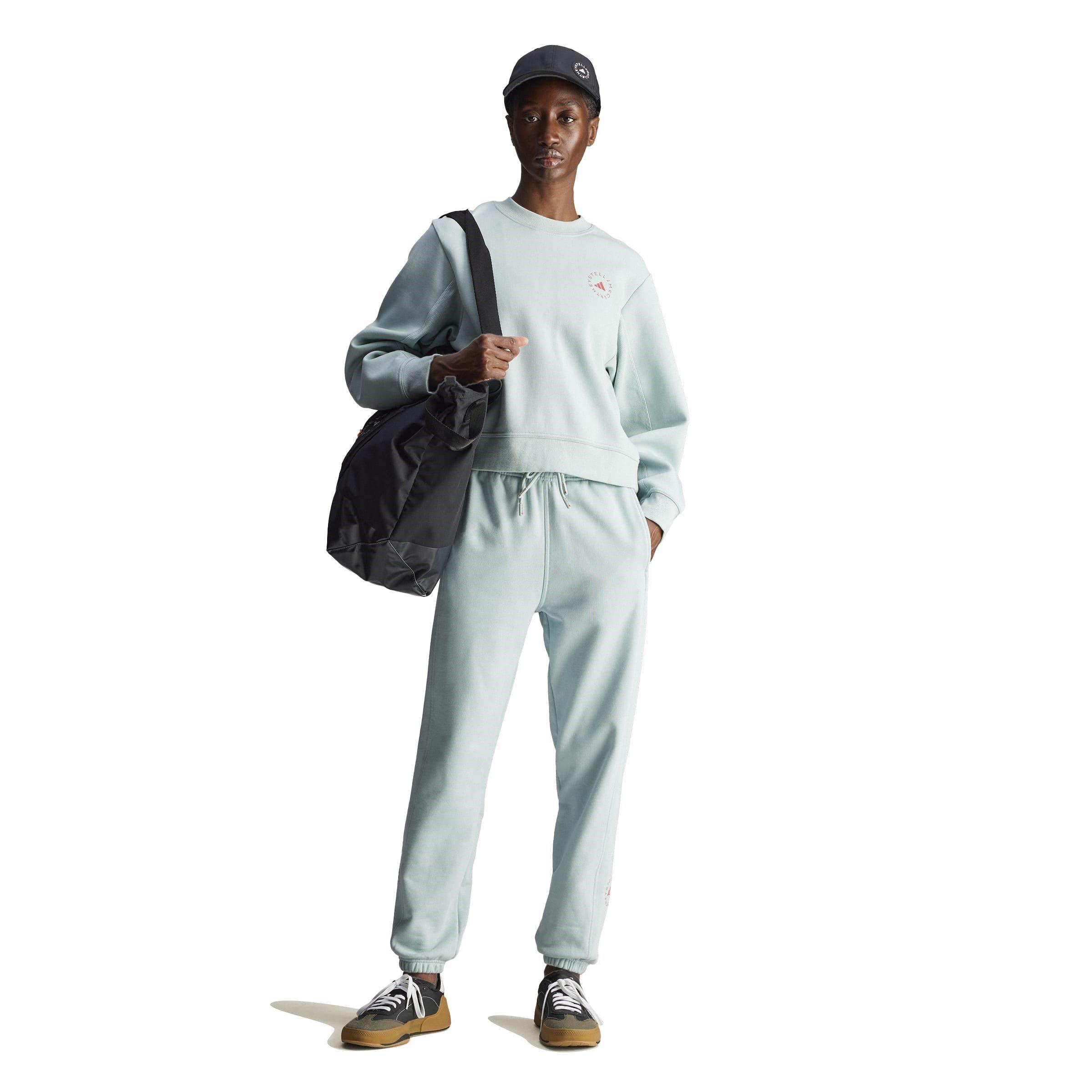 tactile green - adidas by Stella McCartney - Women's Regular Closed Hem Jersey Joggers - 3