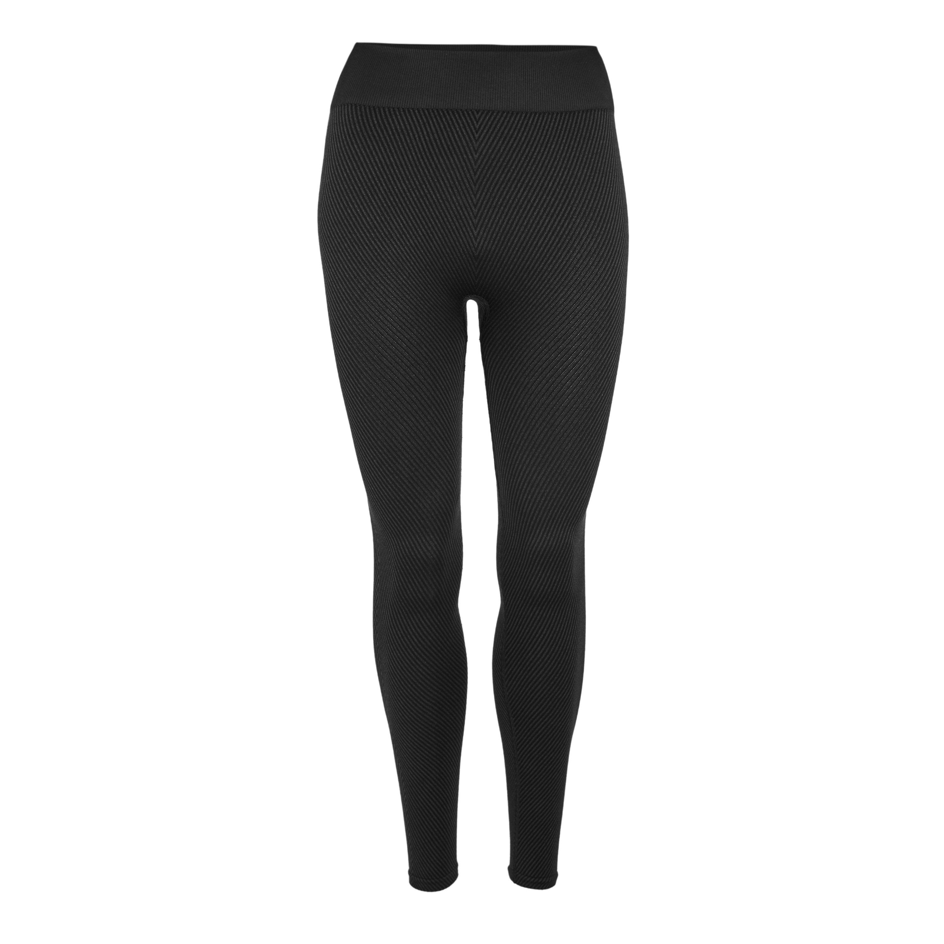 Shadow Black - TALA - TALA SCULPT SEAMLESS CONTRAST RIB LEGGING - 1