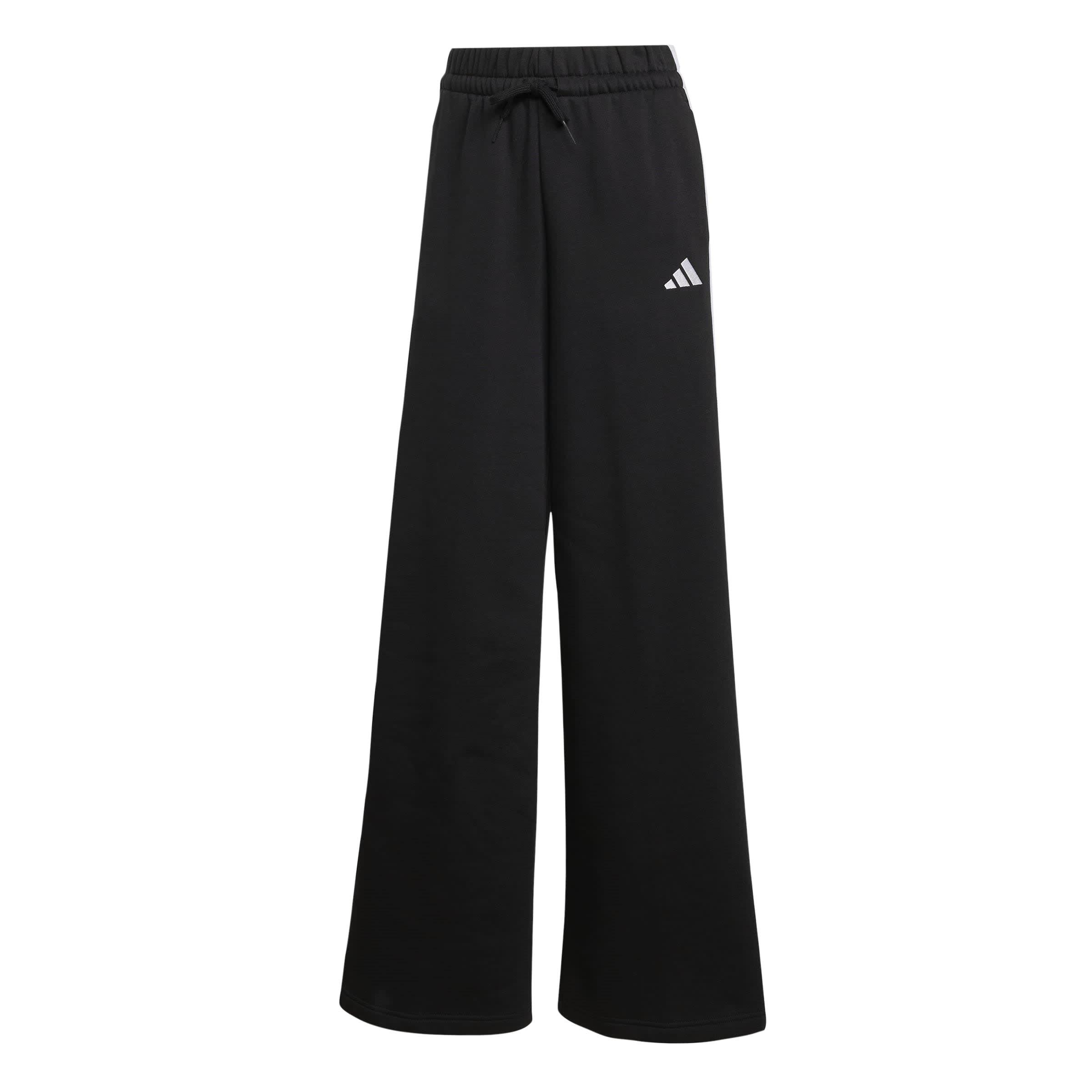 Black/White - adidas - Women's Open Hem Fleece Joggers - 1