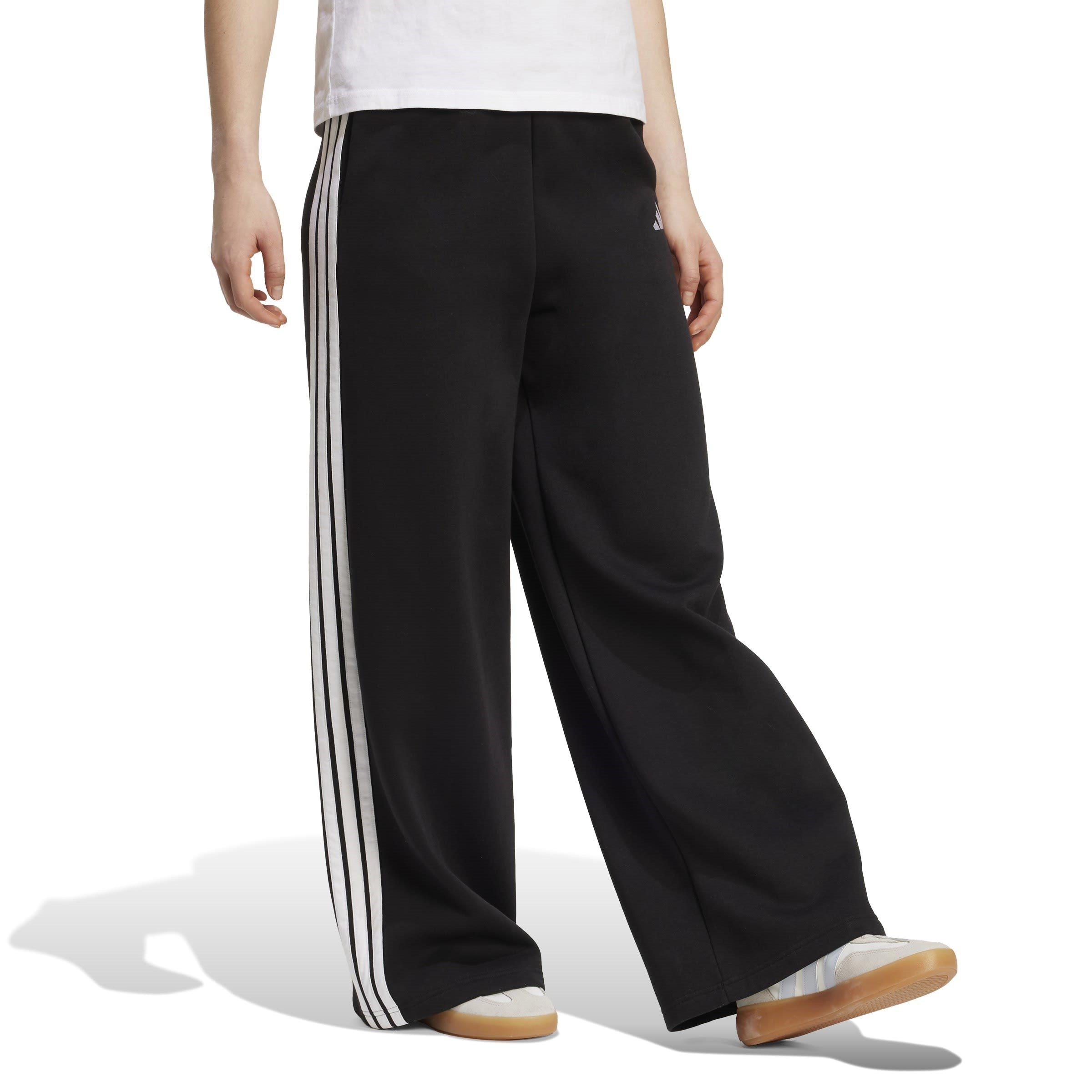 Black/White - adidas - Open Hem Fleece Joggers - 6