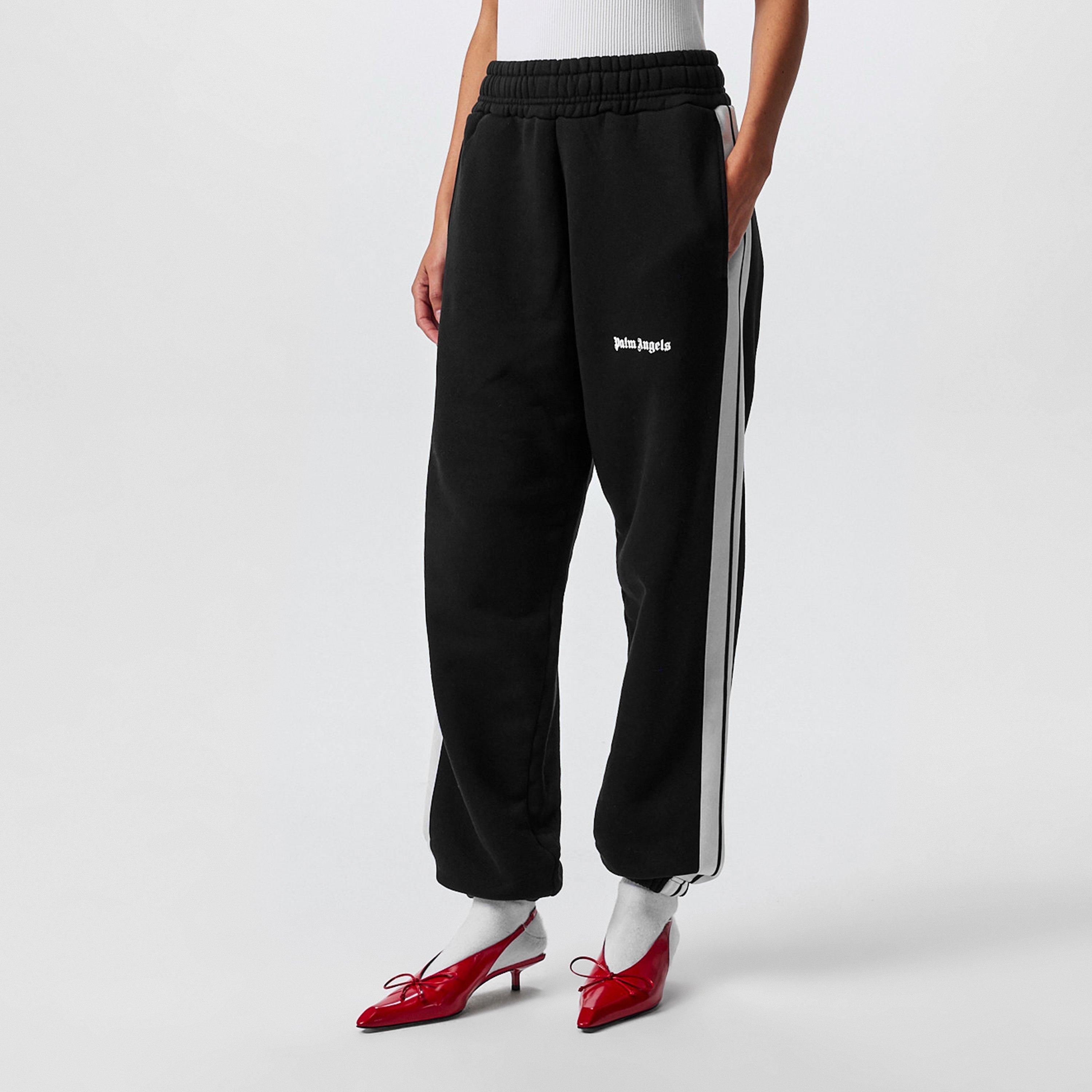 Black/White - Palm Angels - Classic Logo Tracksuit Bottoms - 3
