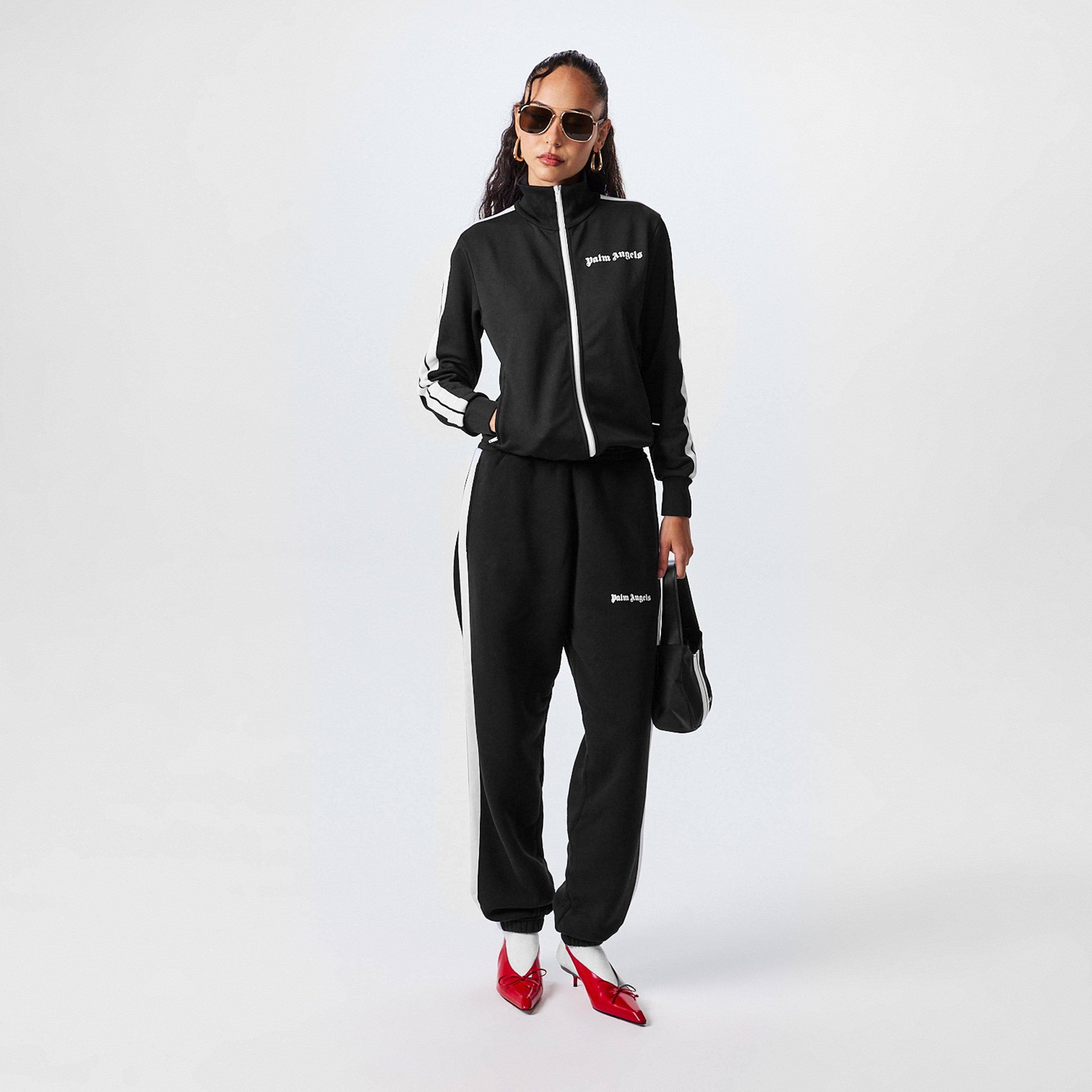 Black/White - Palm Angels - Classic Logo Tracksuit Bottoms - 6
