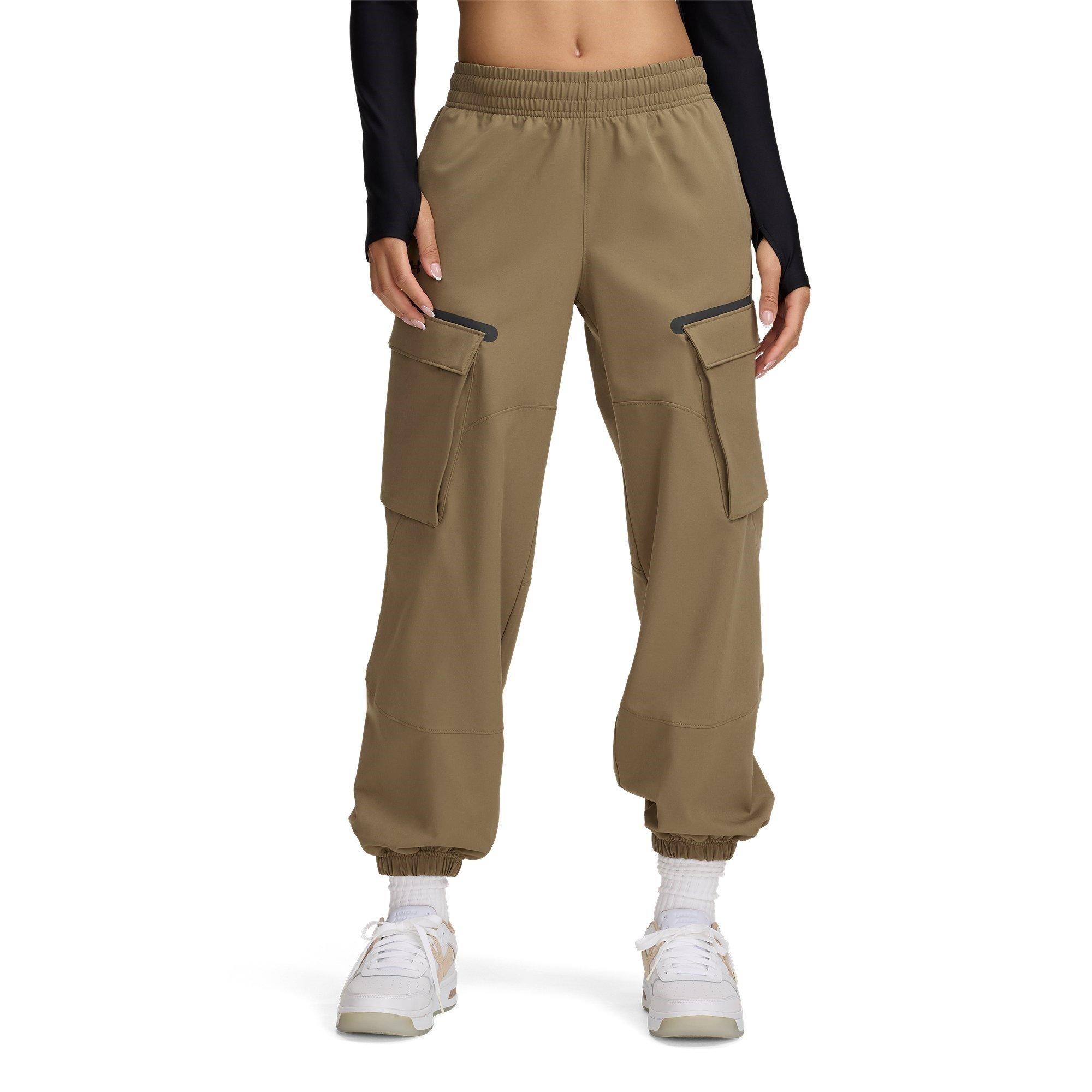 Under Armour Women's Unstoppable Closed Hem Jersey Joggers - Brown - 12 (M)