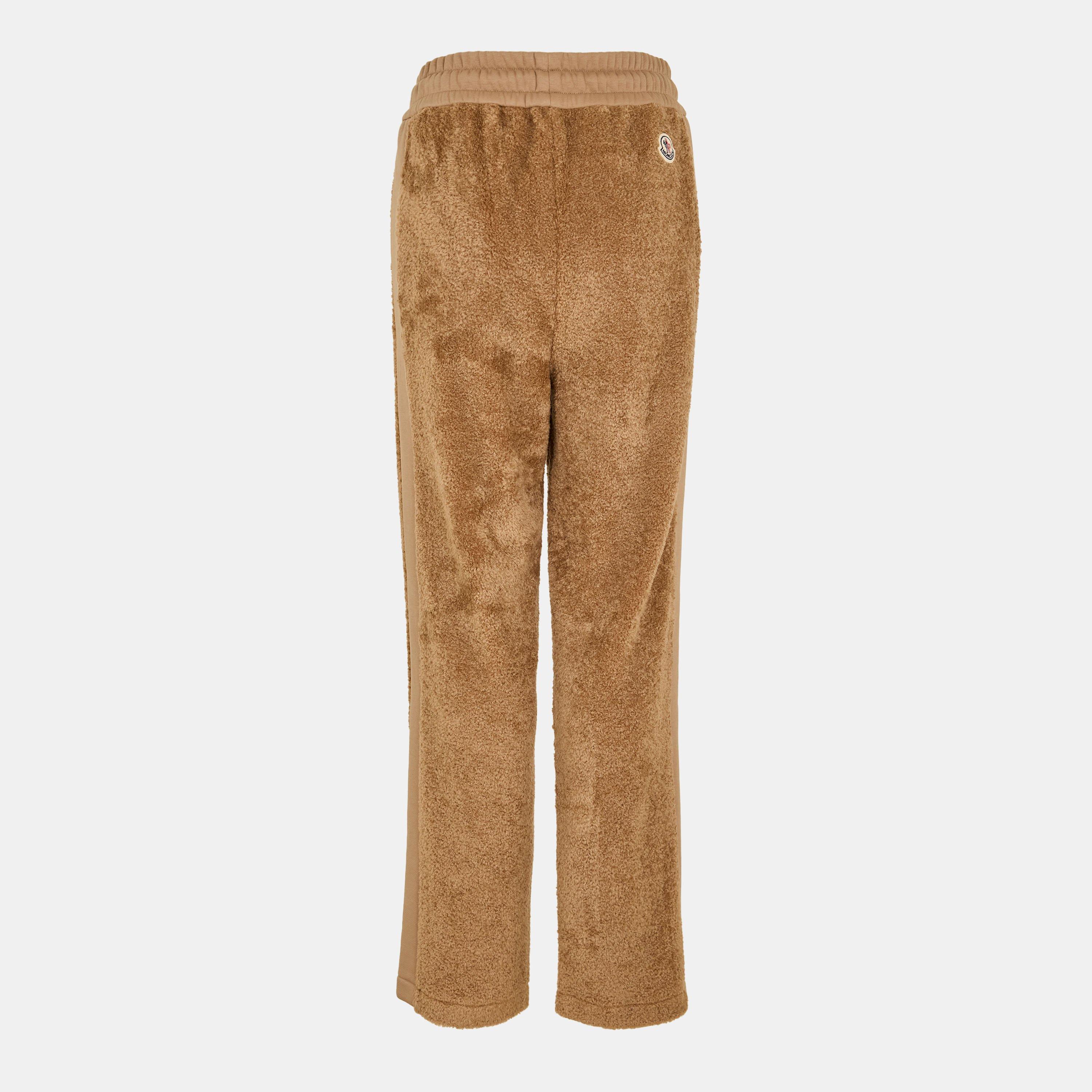 Beige 26C - Moncler - Women's Open Hem Fleece Jogging Bottoms - 2