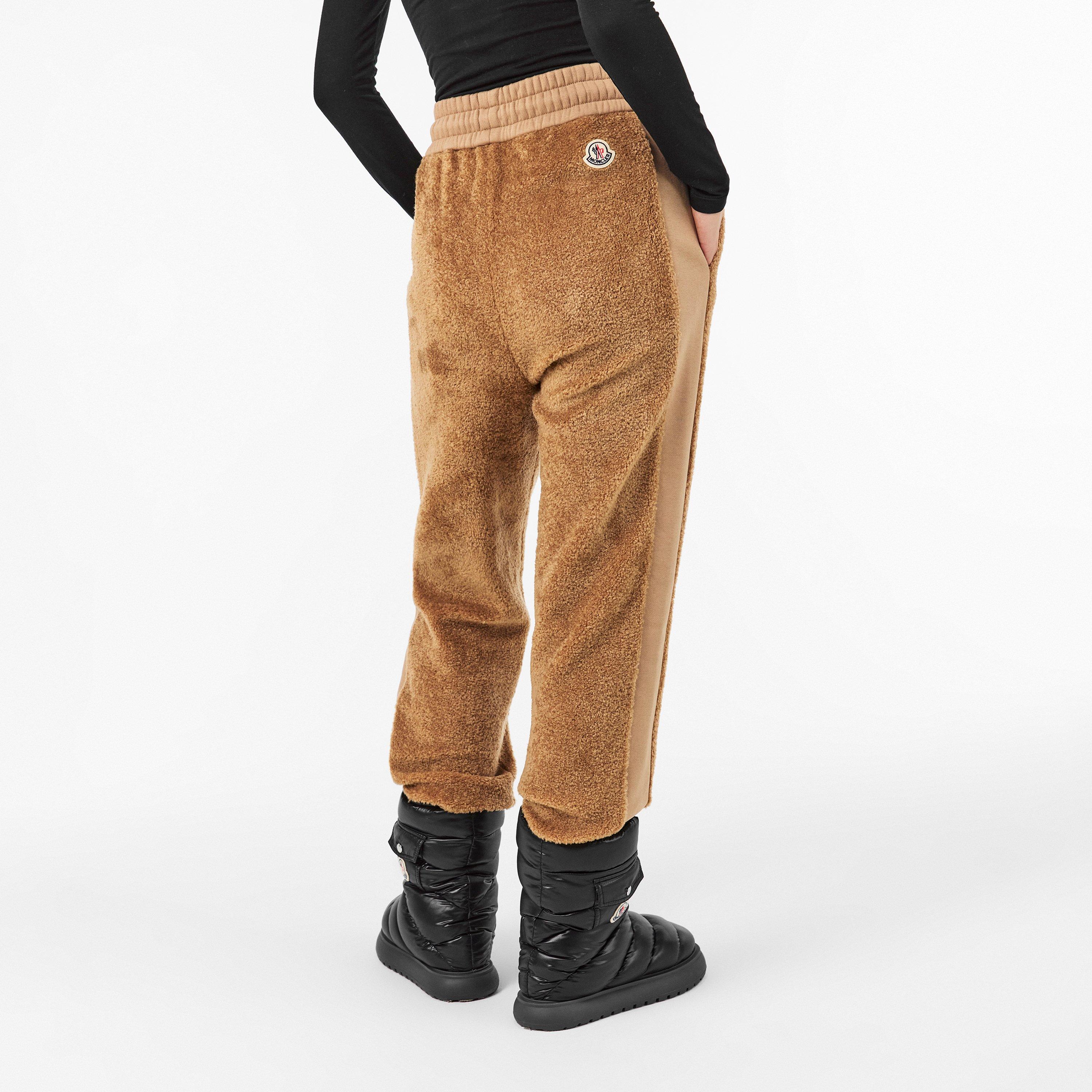 Beige 26C - Moncler - Women's Open Hem Fleece Jogging Bottoms - 4
