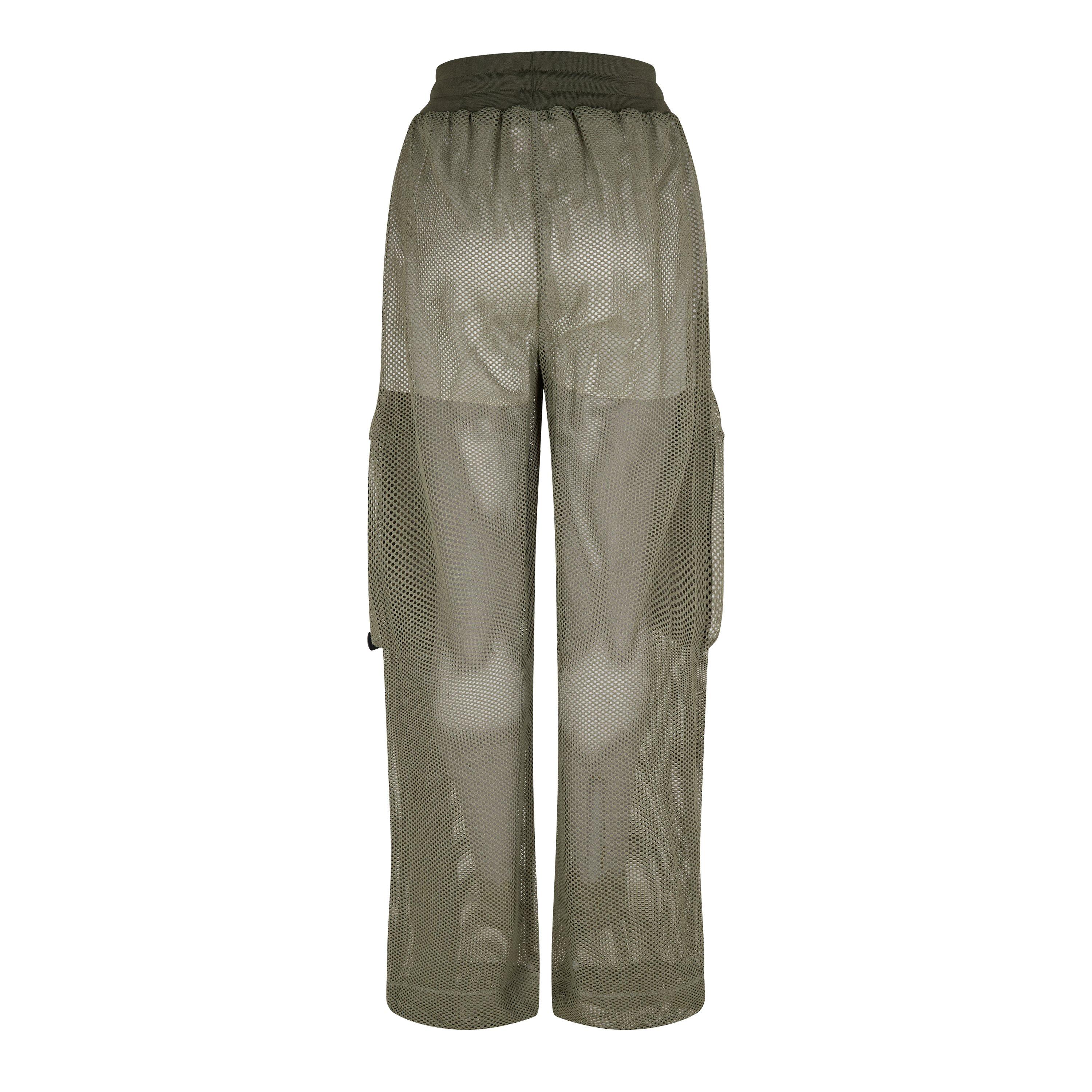 White - Off White - Women's Mesh Cargo Trousers - 2