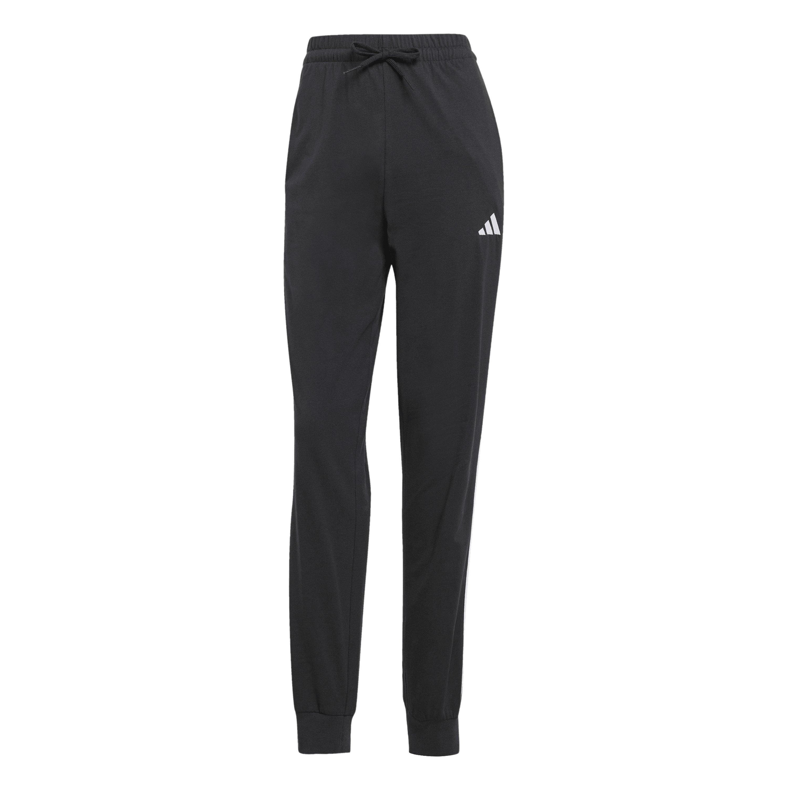 Black/White - adidas - Women's Closed Hem Jersey Joggers - 1