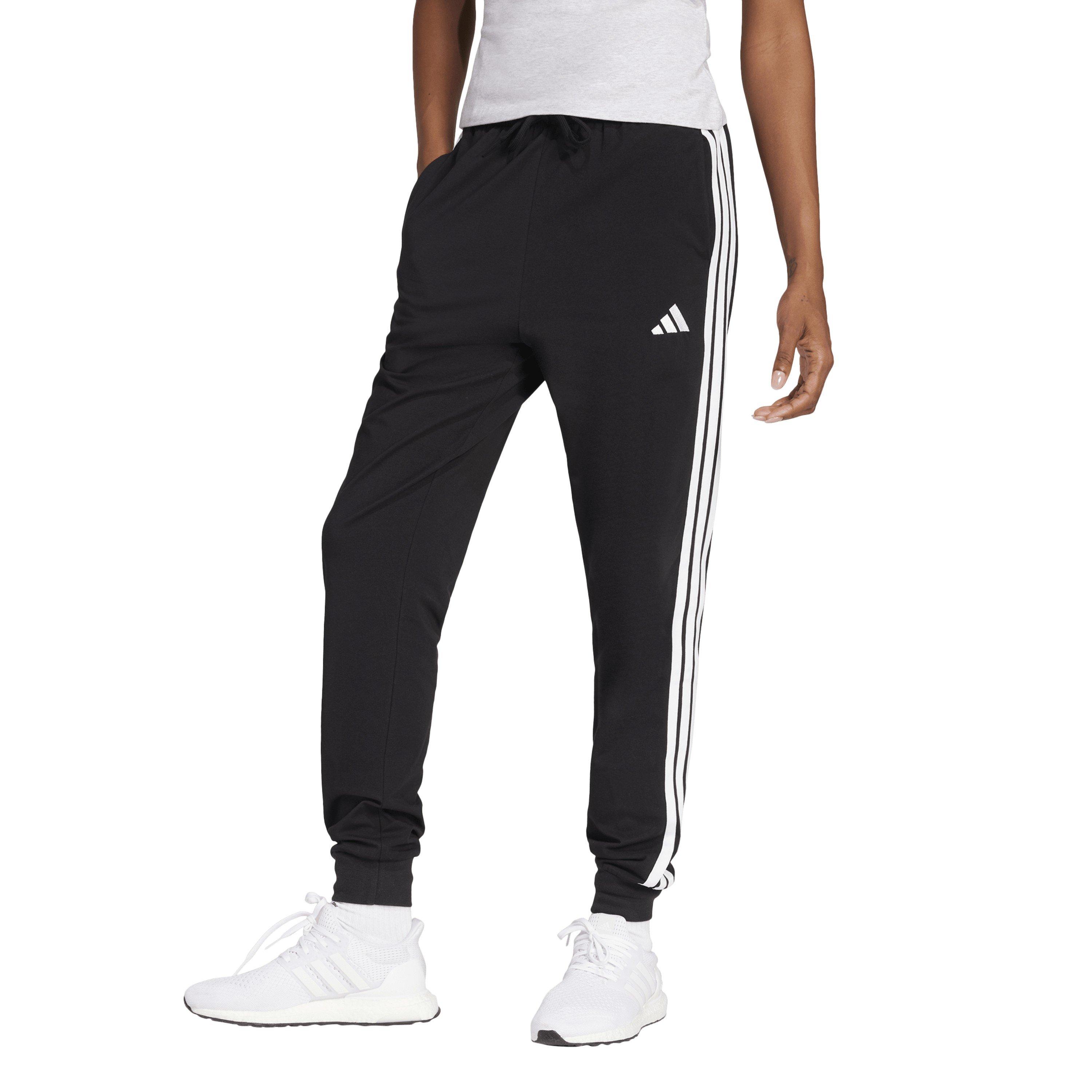 Black/White - adidas - Women's Closed Hem Jersey Joggers - 2