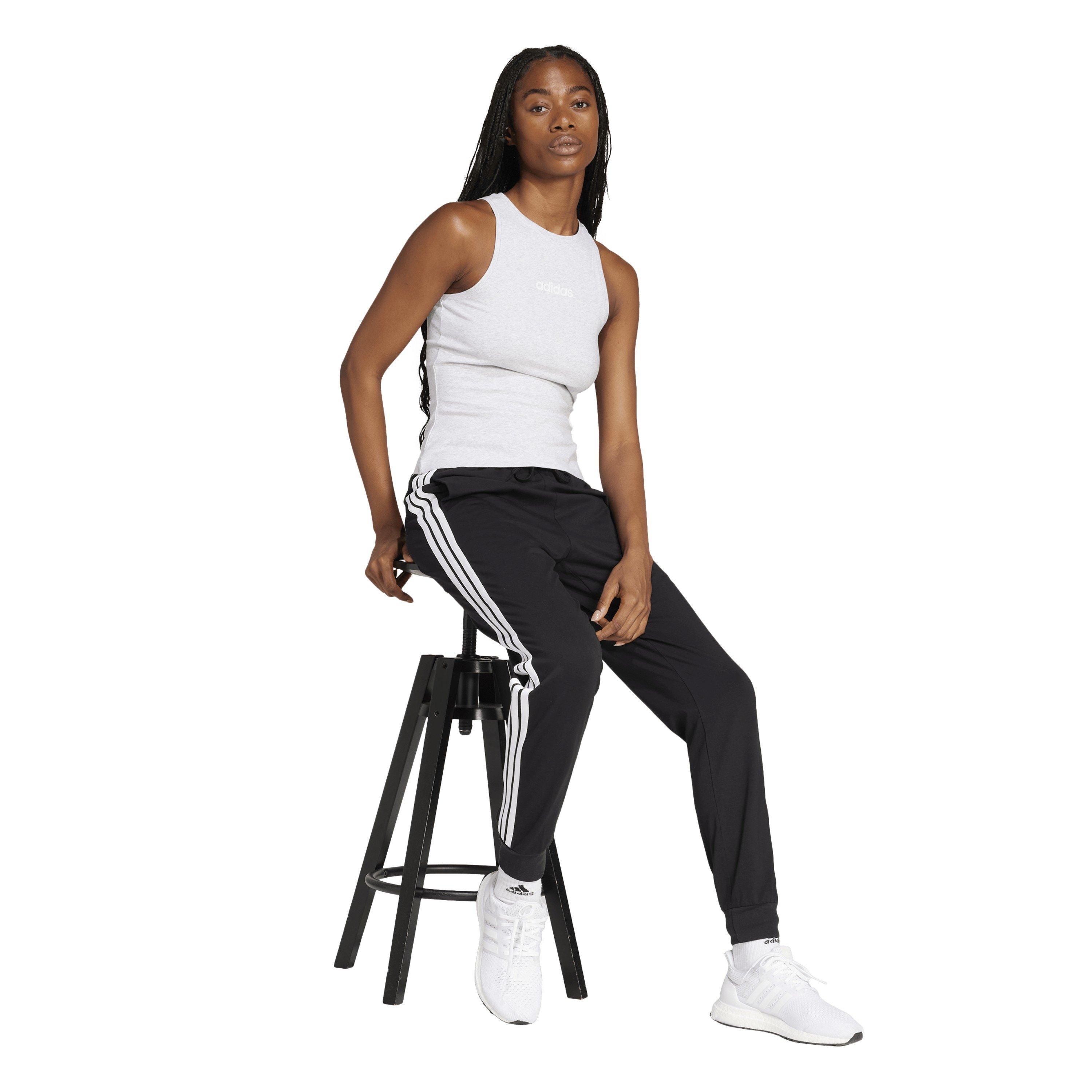 Black/White - adidas - Women's Closed Hem Jersey Joggers - 6