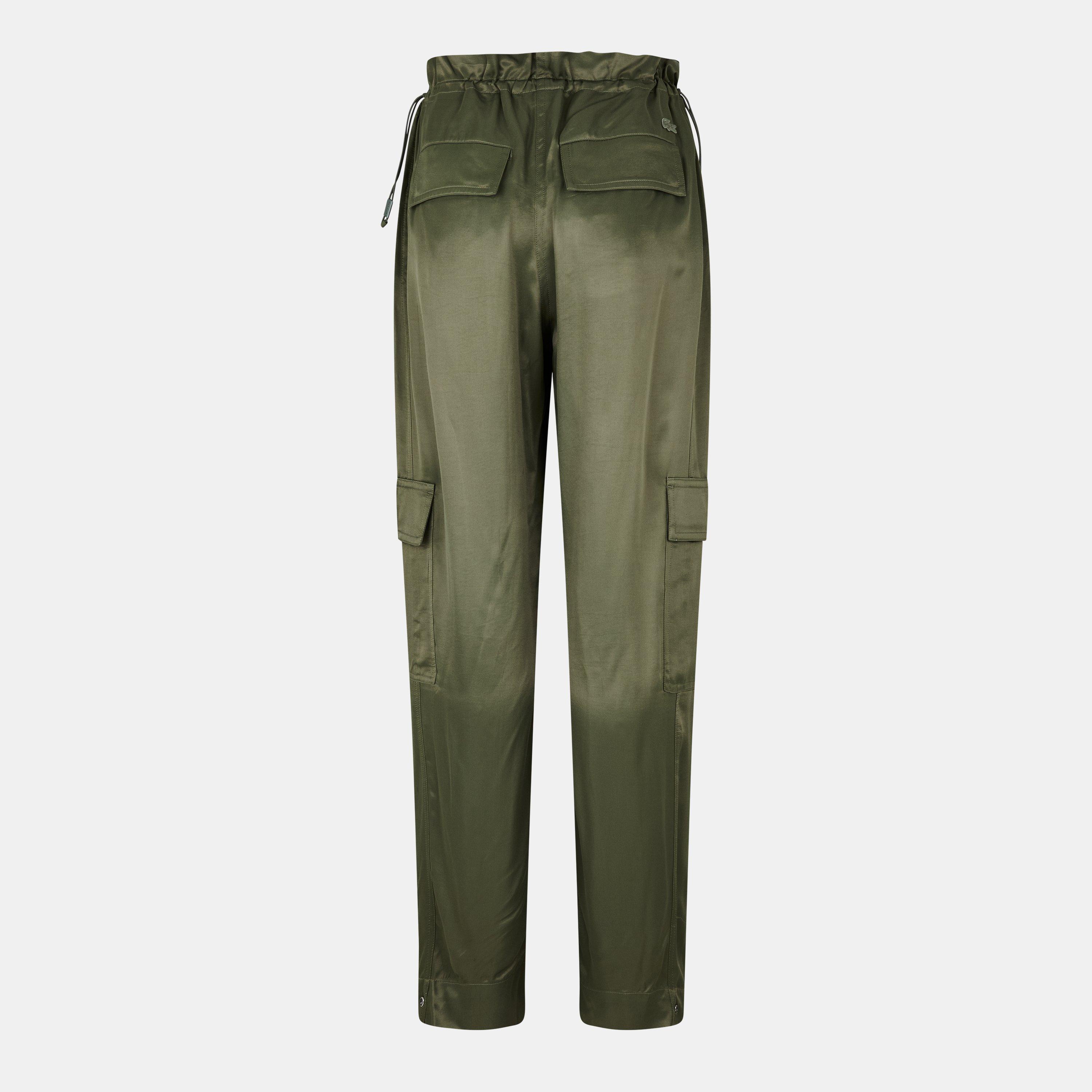 Khaki - Lacoste - Cargo Trousers - 2