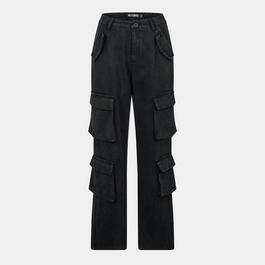 Missy Empire High Waist Cargo Trousers Womens