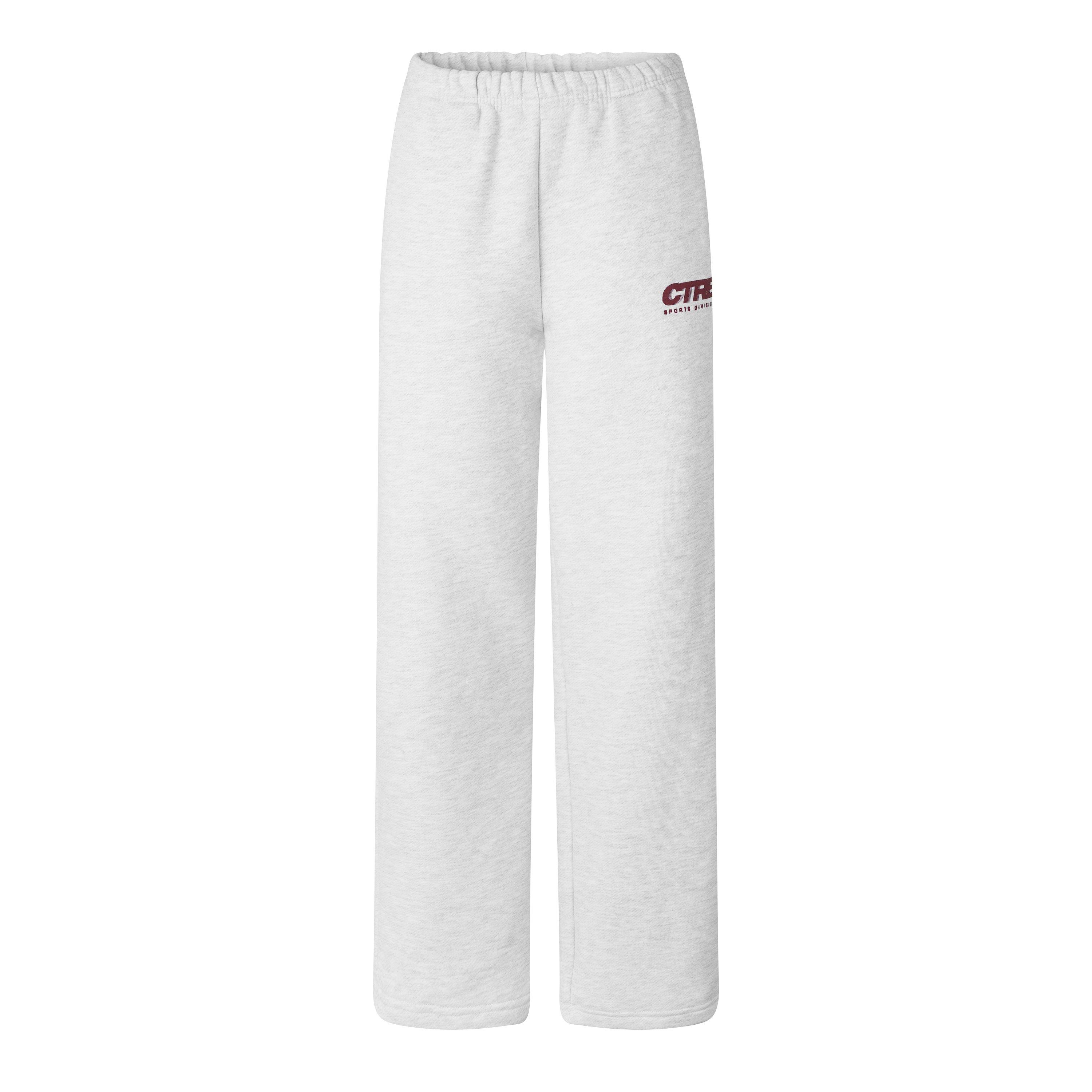 The Couture Club Women's Ctre Open-Hem Cotton Straight-Leg Joggers - Grey - 10 (S)