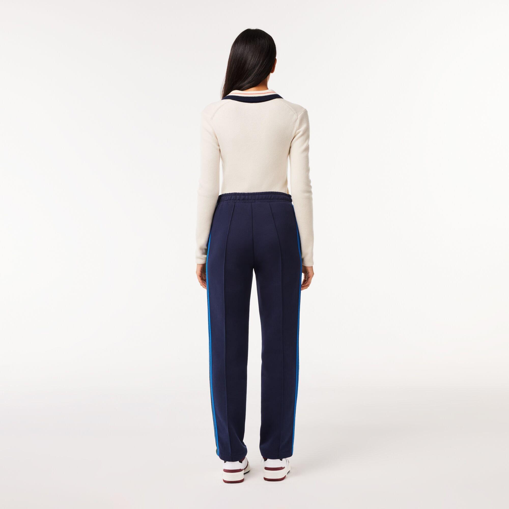 Navy Blue - Lacoste - Women's Closed Hem Woven Joggers - 3