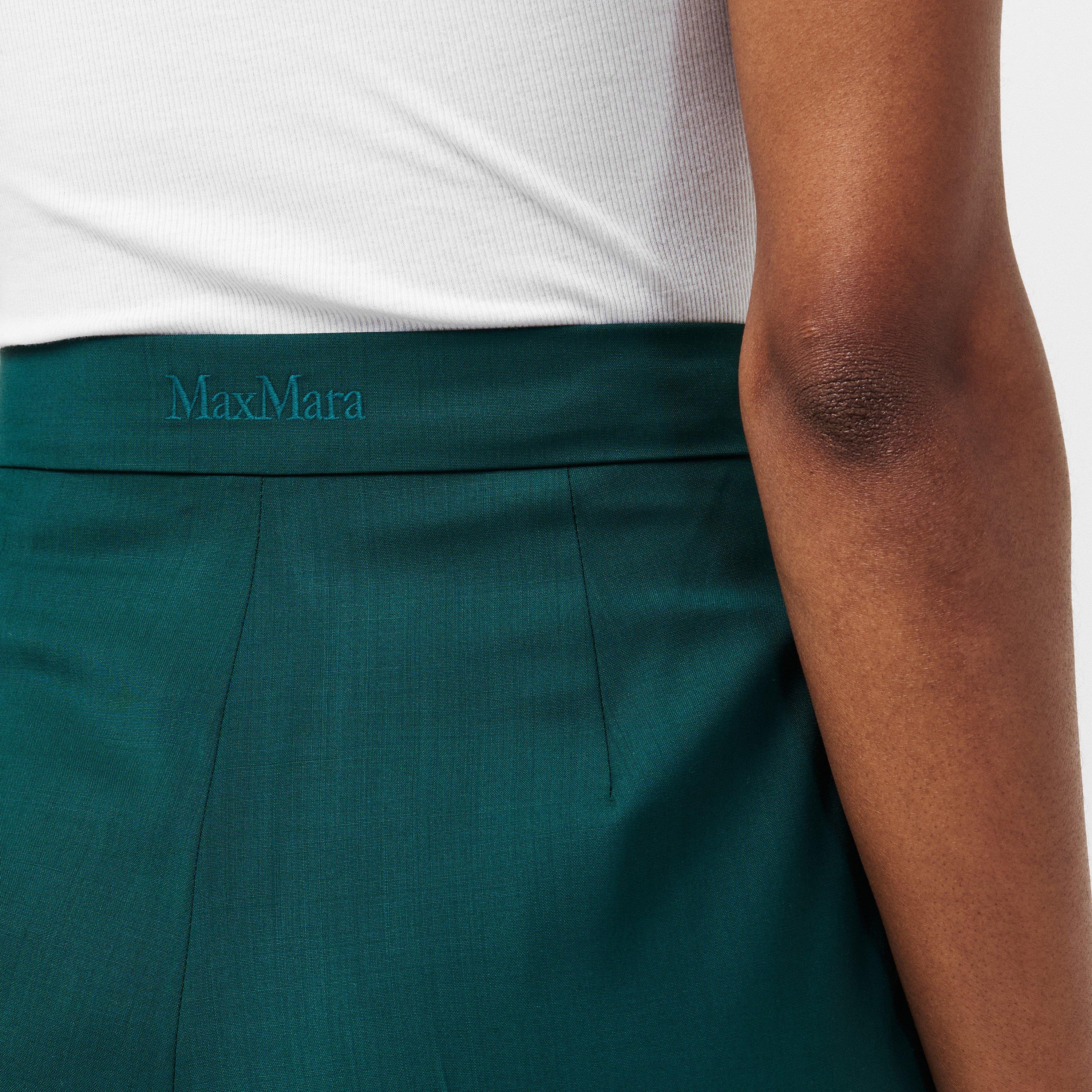 Dark Green - Max Mara - Women's Wide Leg Trousers - 5