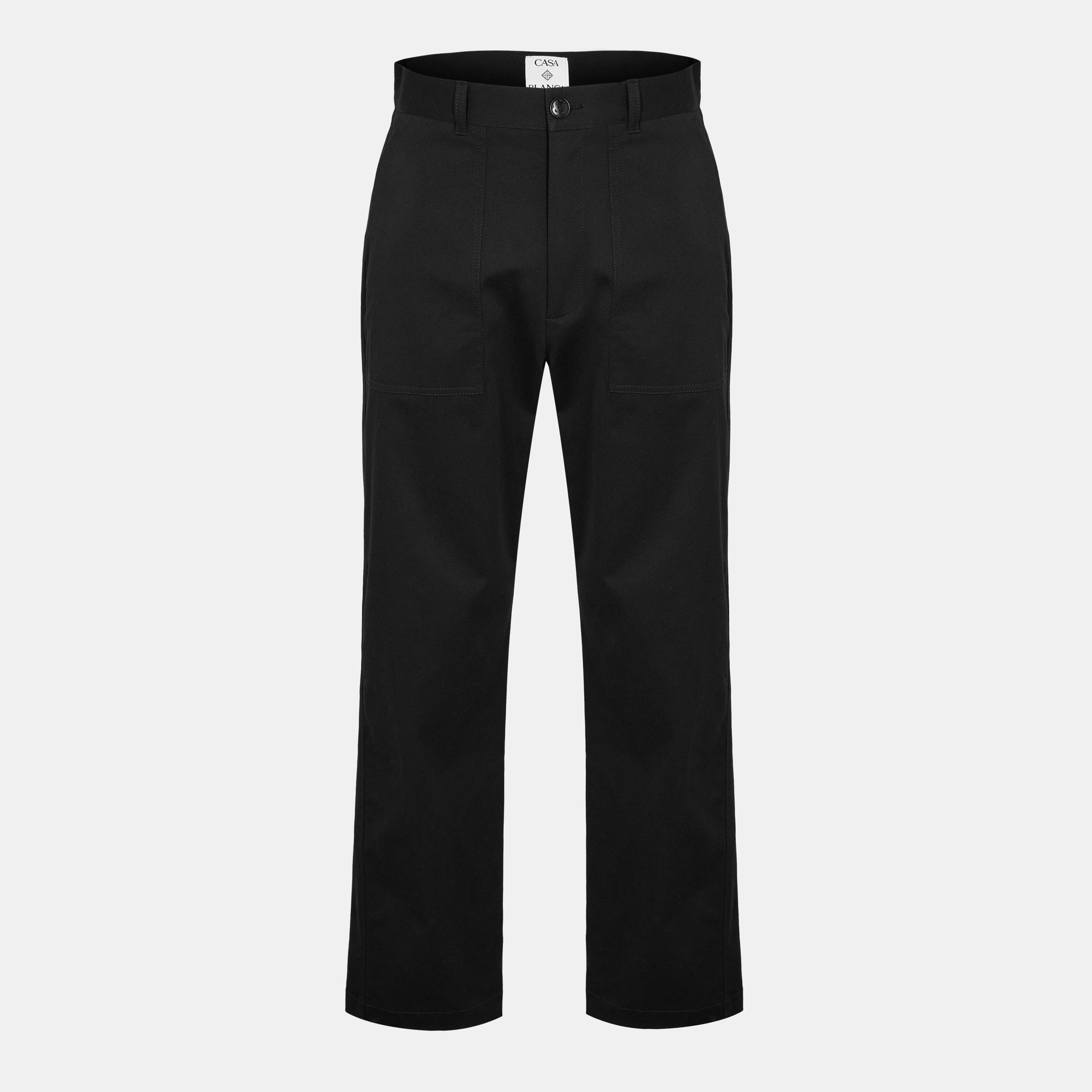 Black - Casablanca - Men's Relax Wide Leg Trousers - 1