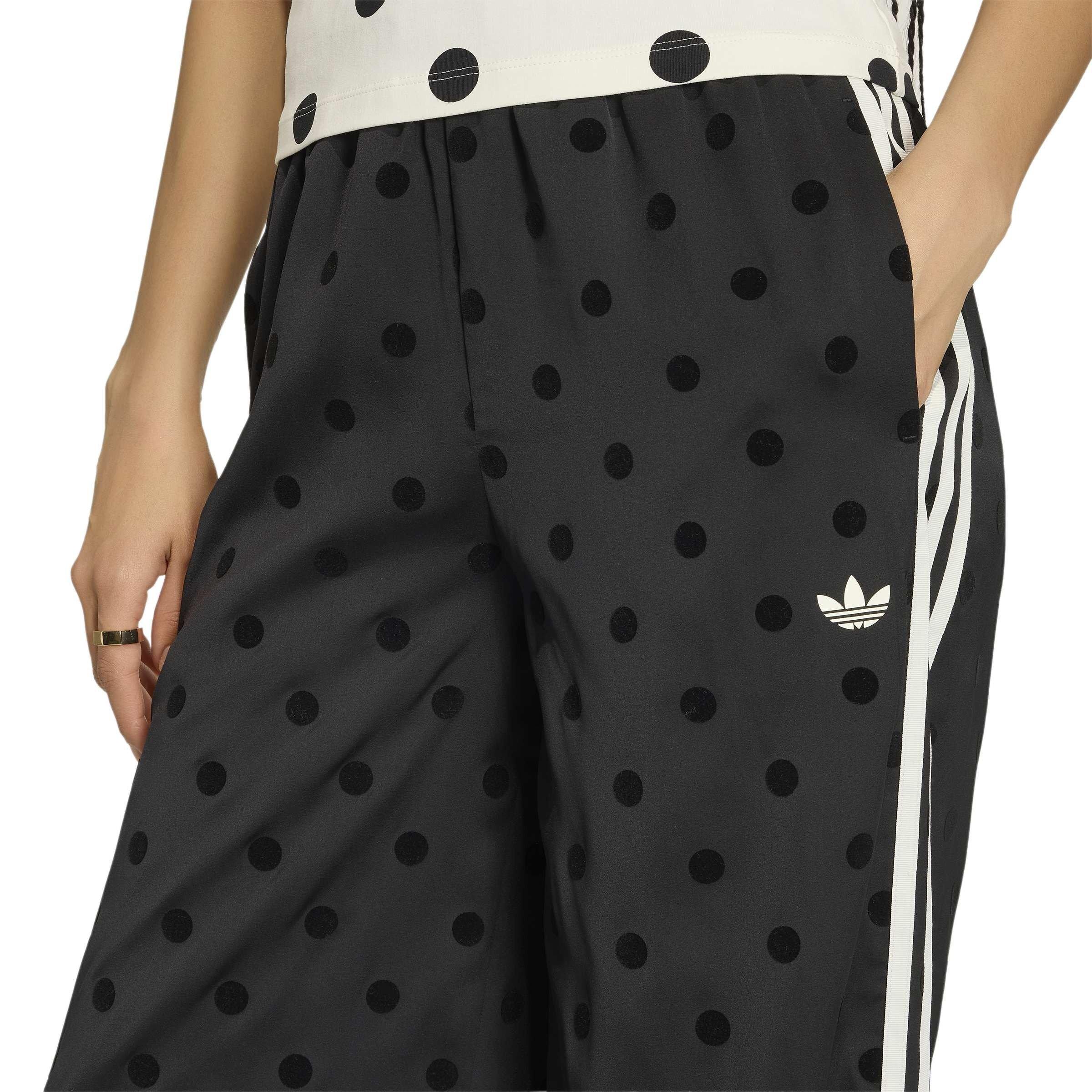 Black/Black - adidas Originals - Women's Polka Dot Relaxed-Fit Joggers - 4