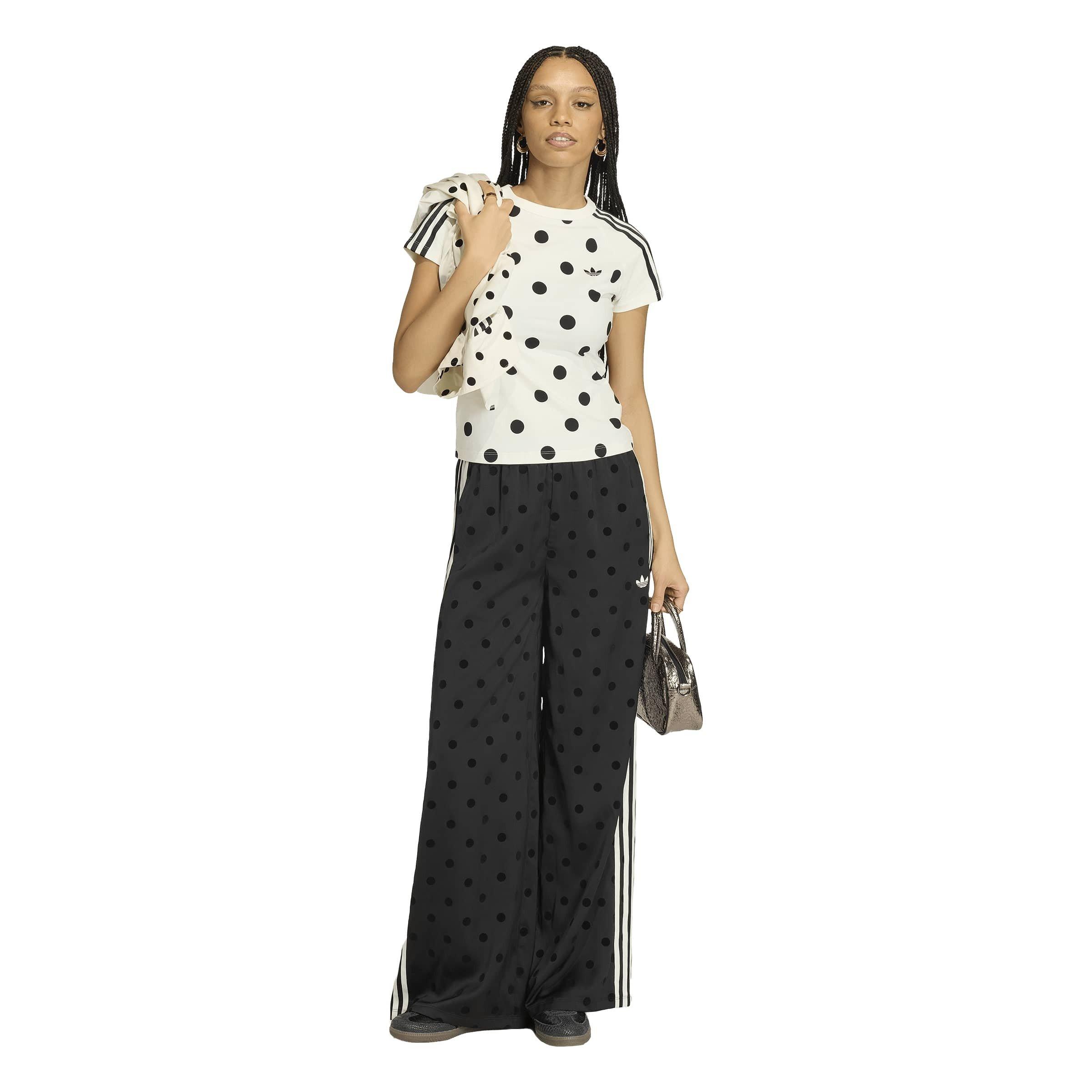 Black/Black - adidas Originals - Women's Polka Dot Relaxed-Fit Joggers - 6