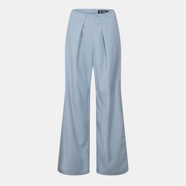 Missy Empire Pleat Detail Wide Leg Trouser Co-ord