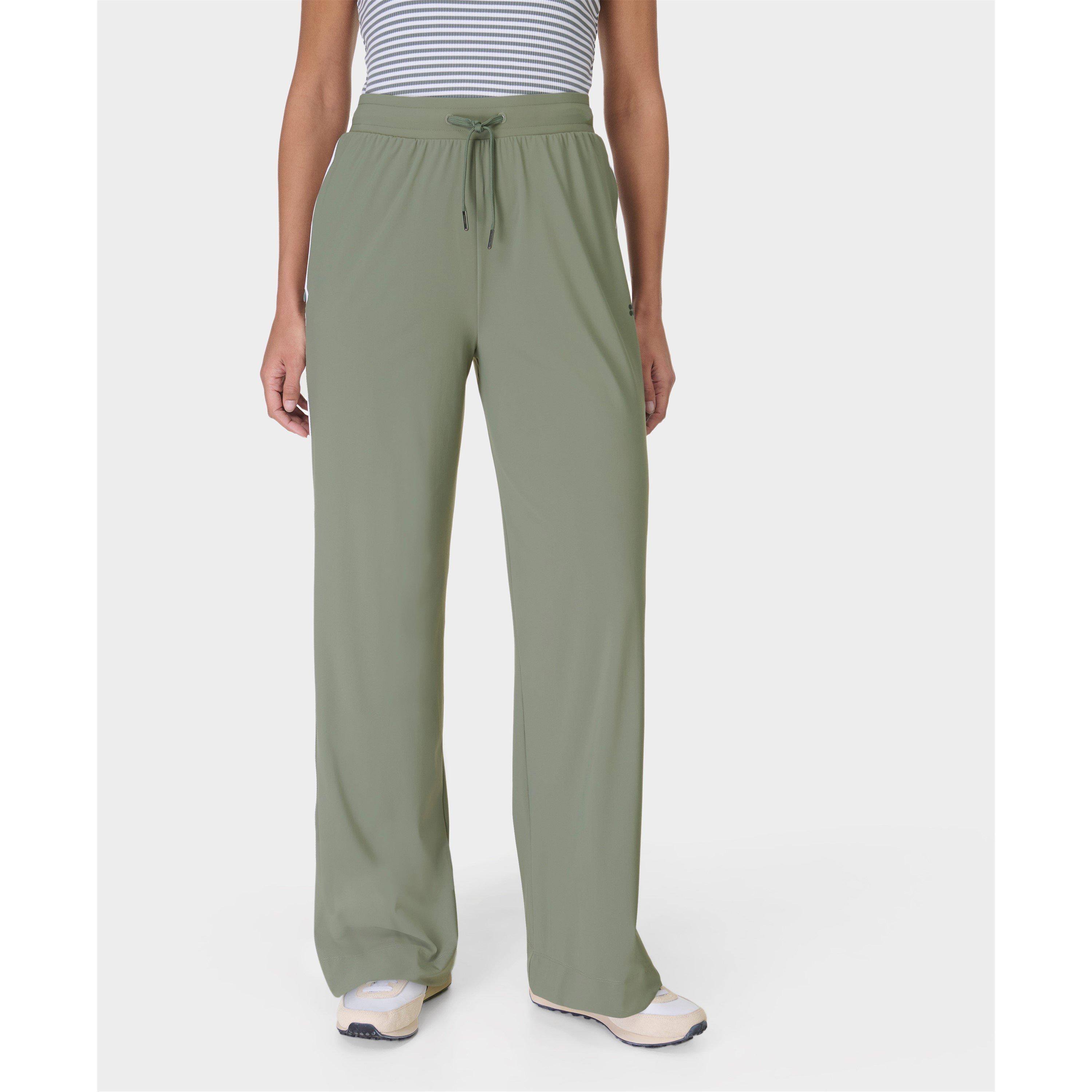 willow green - Sweaty Betty - Women's Explorer Wide Leg Trousers - 3