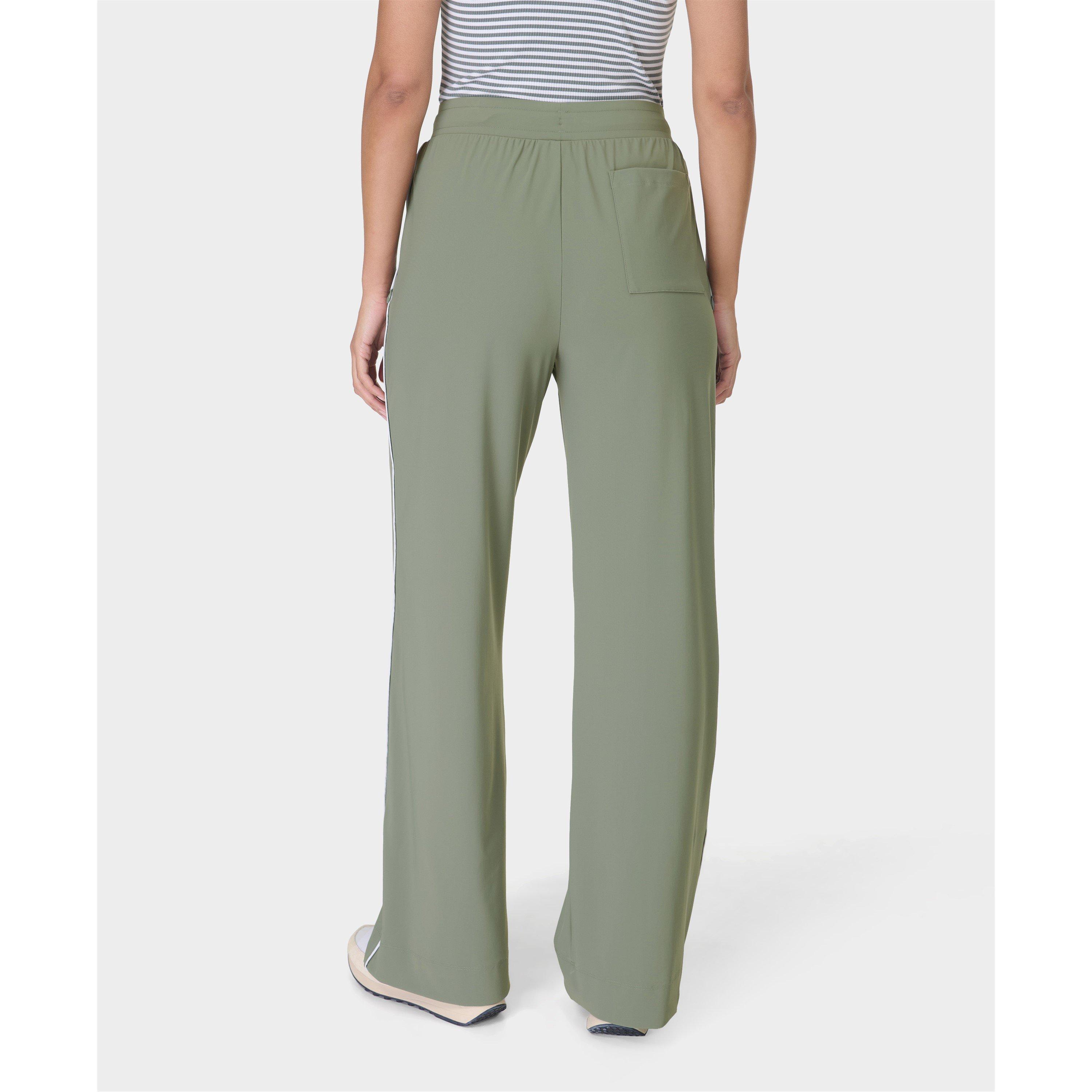 willow green - Sweaty Betty - Women's Explorer Wide Leg Trousers - 4