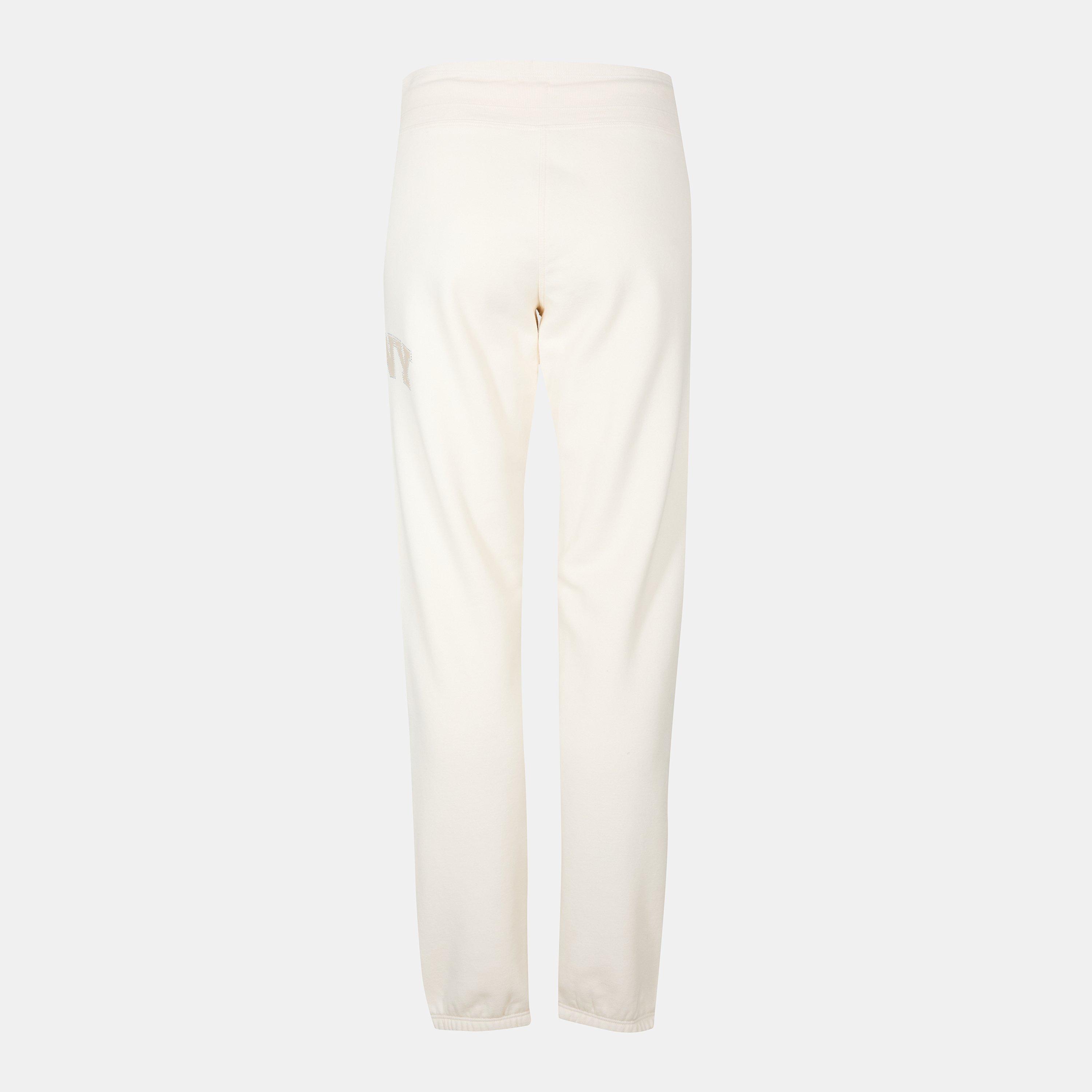 Eggnog/Pebble - DKNY - Logo Closed Hem Fleece Jogger - 2